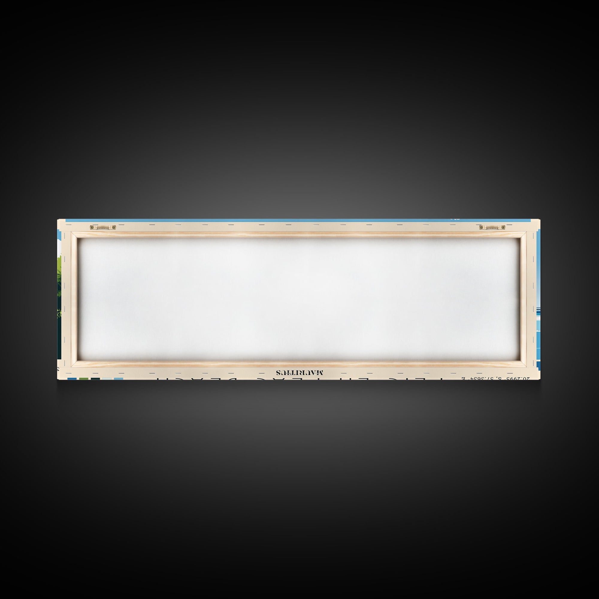 Flic en Flac Beach, Mauritius Panoramic Print, Vacation Gift, Mauritius Wall Art, Beach Painting, Beach Decor, Beach Or Lakehouse Art