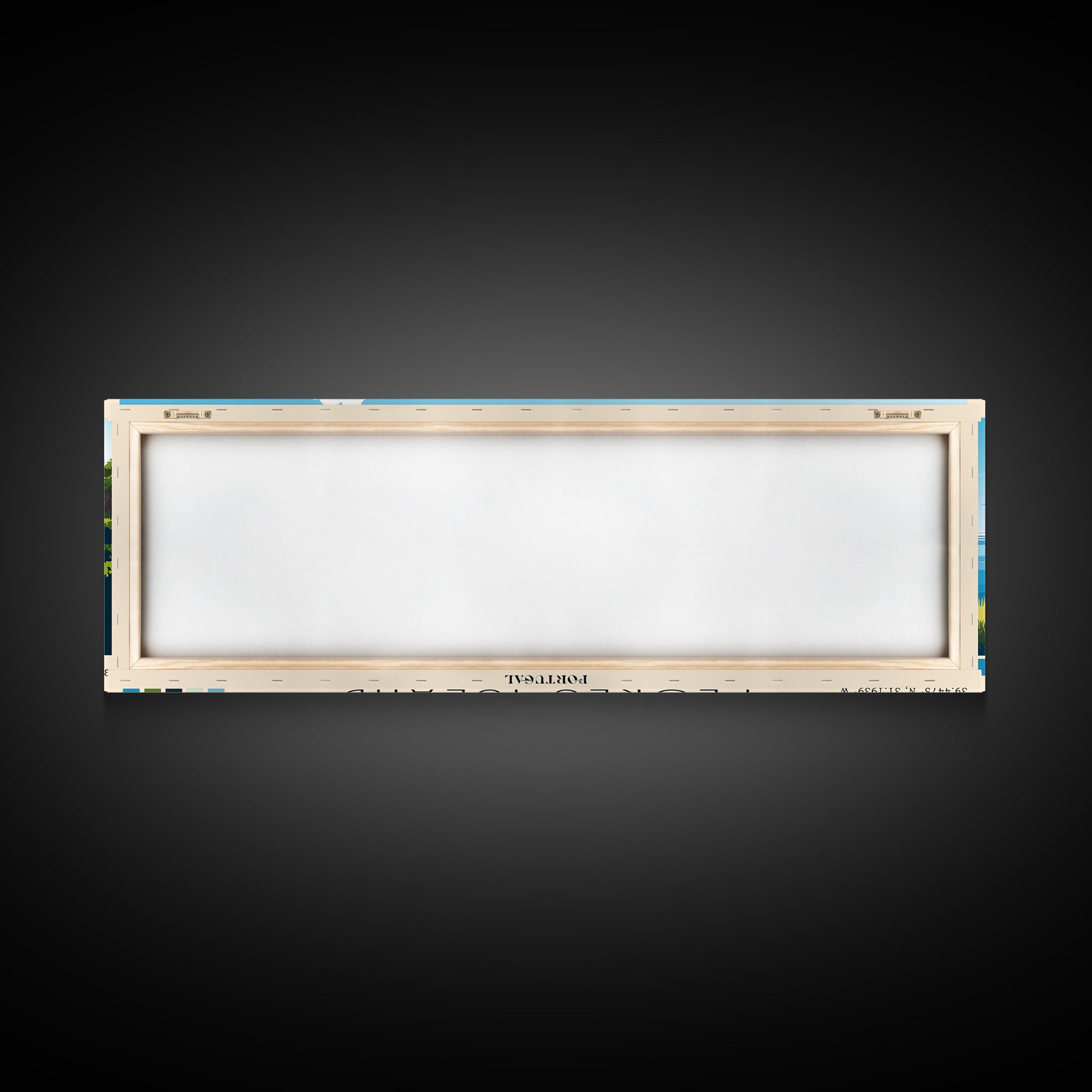 Flores Island, Portugal Panoramic Print, Vacation Gift, Portugal Wall Art, Beach Painting, Beach Decor, Large Wall Art, Wood Frame Art