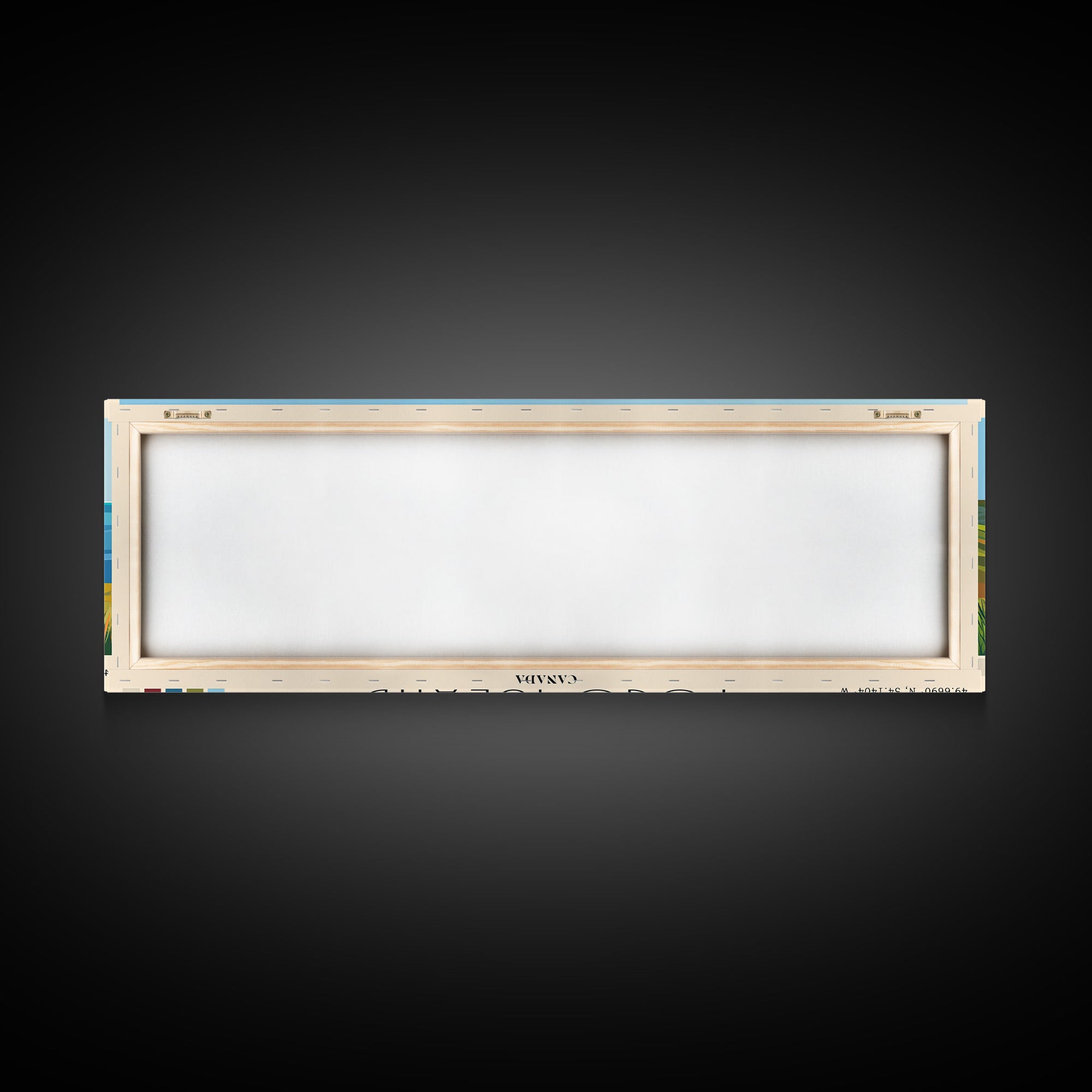 Fogo Island, Canada Panoramic Beach Print, Vacation Gift, Canada Wall Art, Framed Canvas Print, Framed Beach Painting