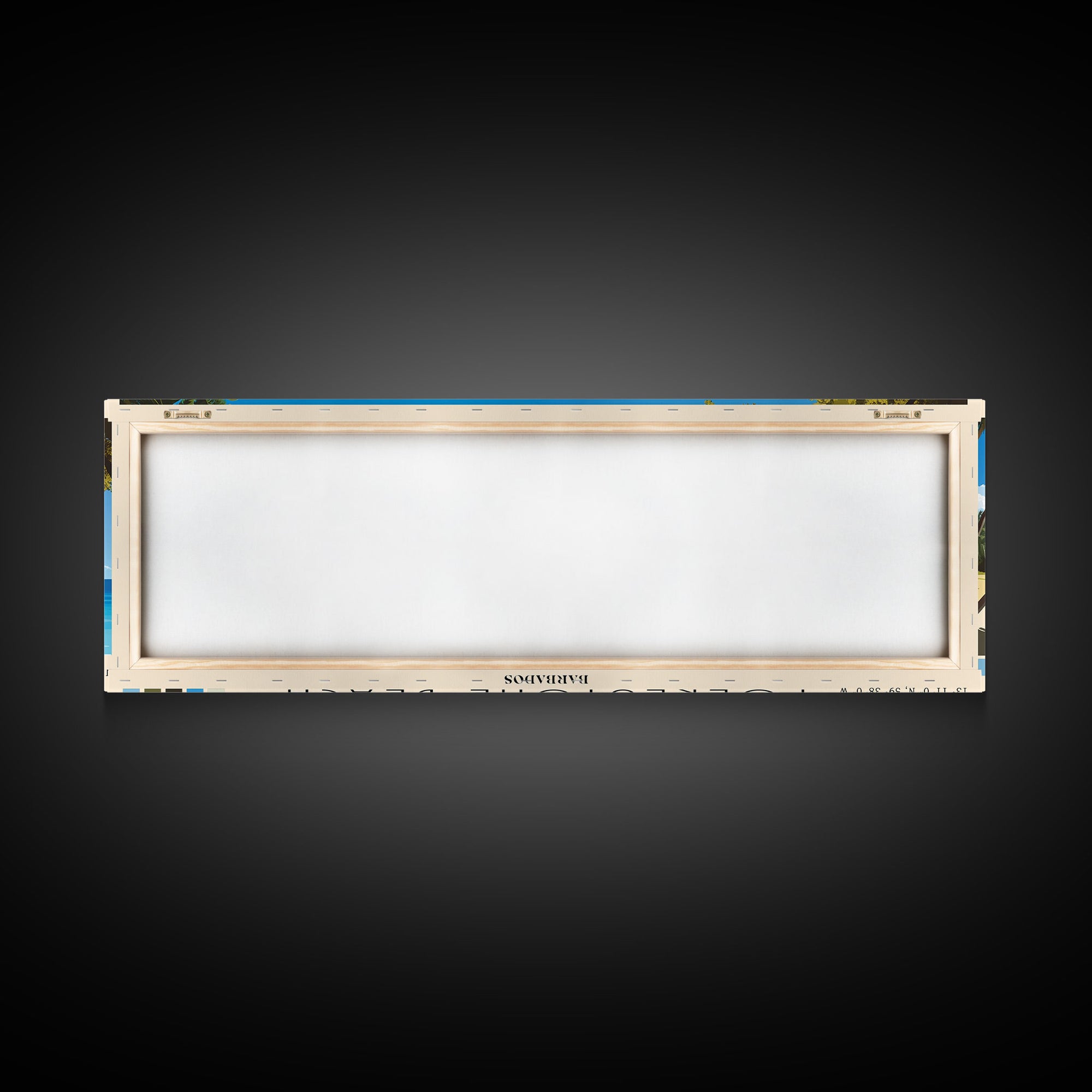 Folkestone Beach, Barbados Panoramic Print, Vacation Gift, Barbados Wall Art, Beach Painting, Beach Decor, Beach Or Lakehouse Art