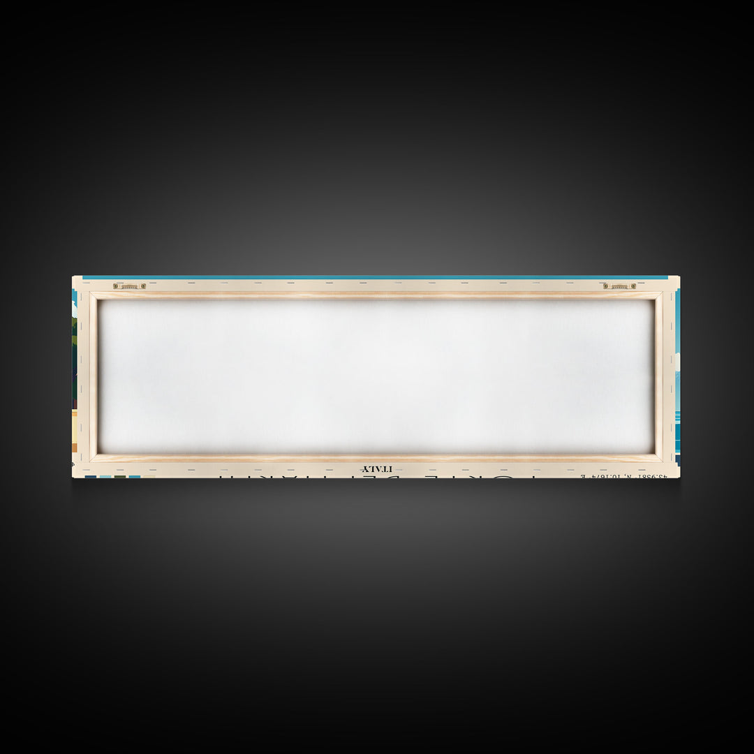 Forte dei Marmi, Italy Panoramic Beach Print, Vacation Gift, Italy Wall Art, Framed Canvas Print, Framed Beach Painting