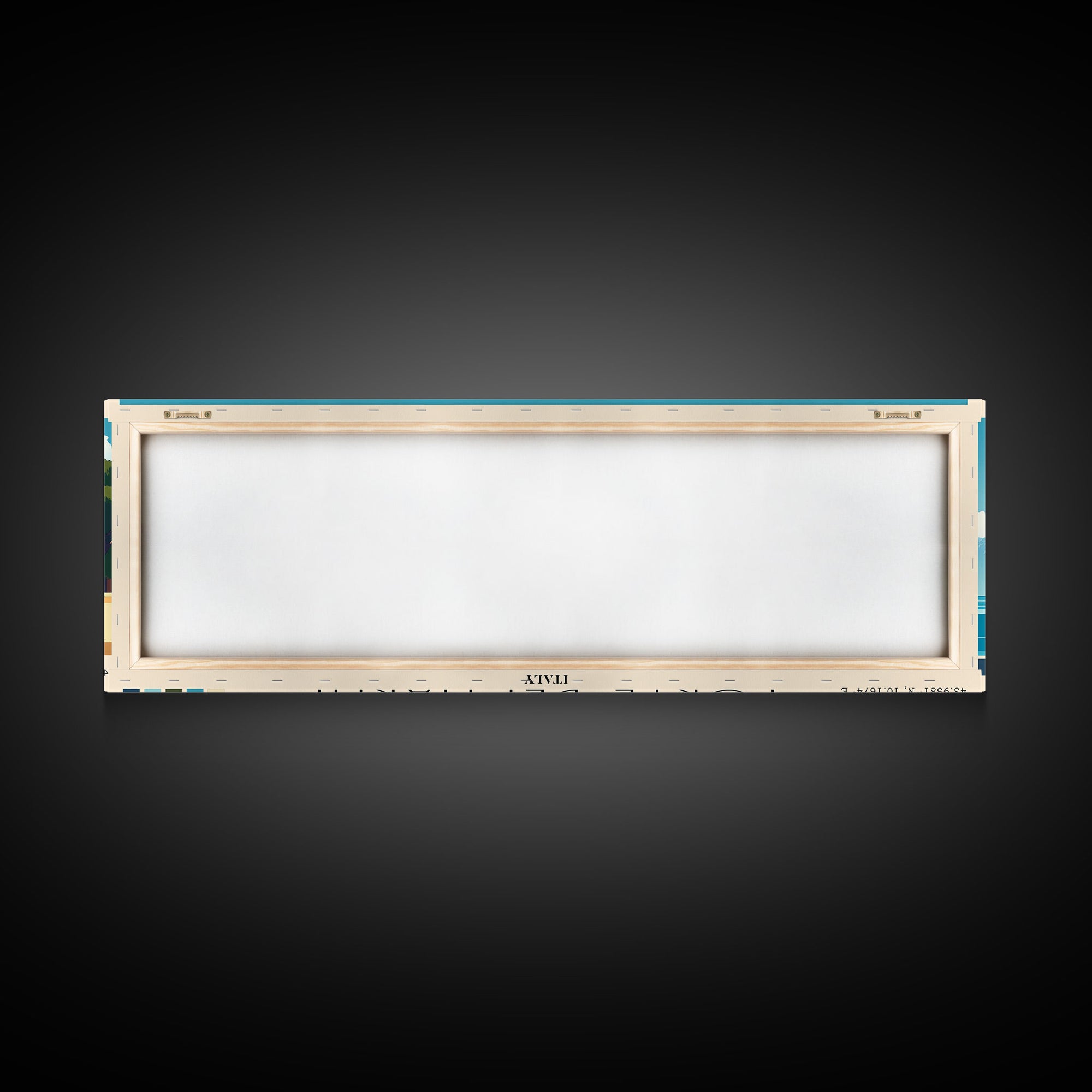 Forte dei Marmi, Italy Panoramic Beach Print, Vacation Gift, Italy Wall Art, Framed Canvas Print, Framed Beach Painting