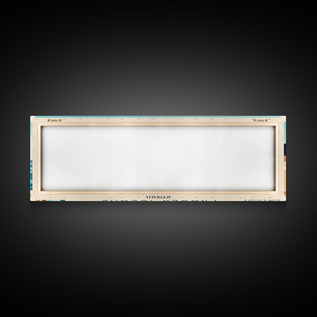 Fraser Island, Australia Panoramic Print, Vacation Gift, Australia Wall Art, Vacation Wall Art, Vacatation Memories, Beach Decor, Beach Or Lakehouse Art