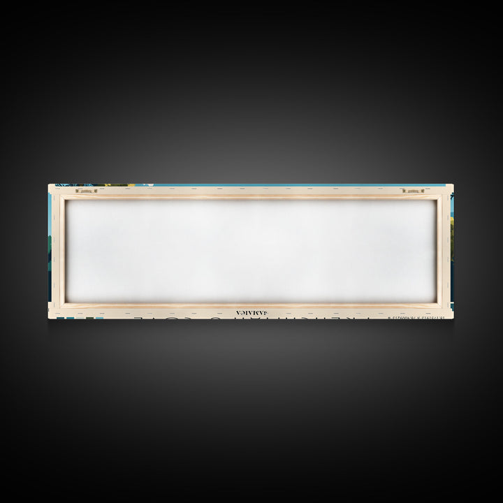 Frenchman’s Cove, Jamaica Panoramic Beach Print, Vacation Gift, Jamaica Wall Art, Beach Painting, Beach Decor, Beach Painting