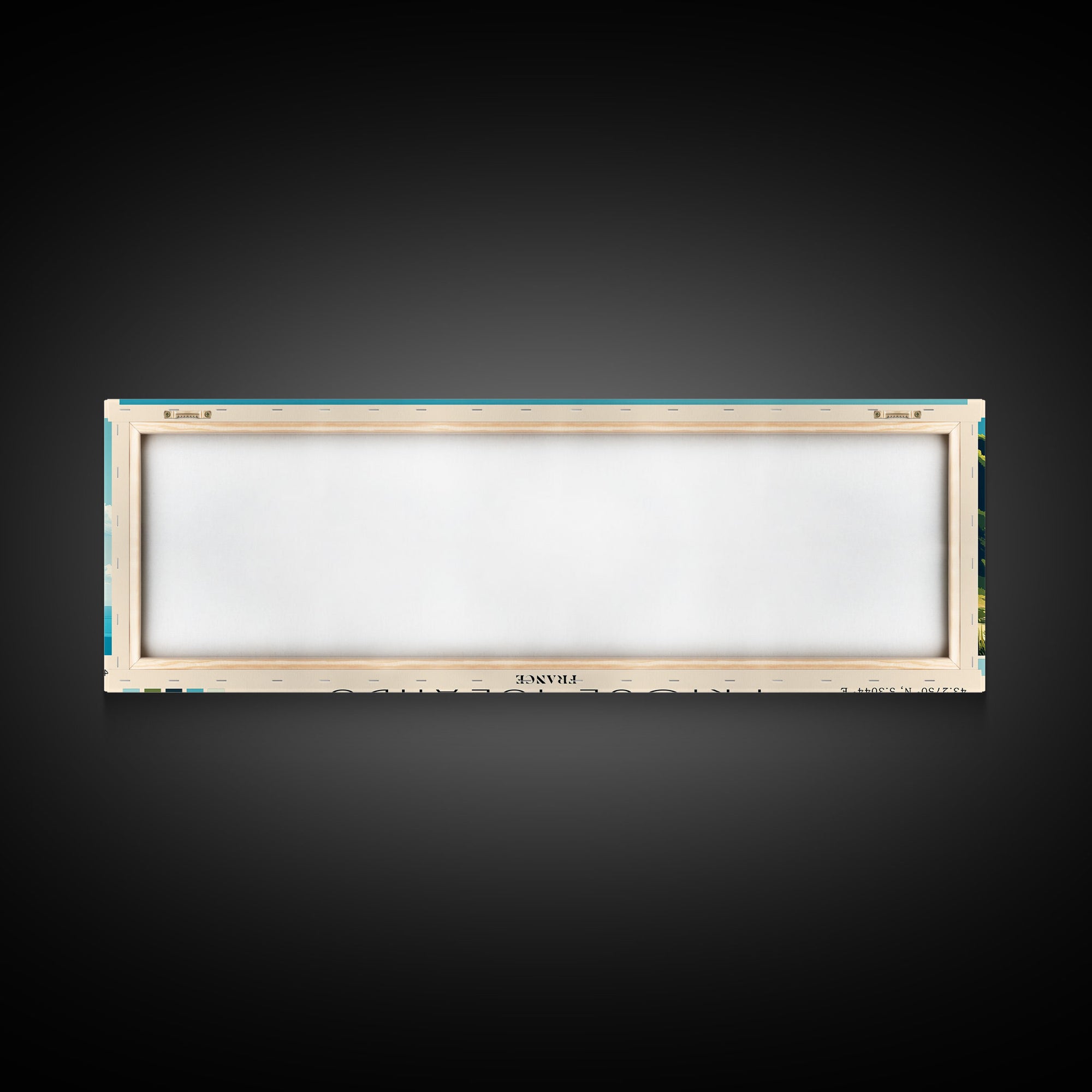 Frioul Islands, France Panoramic Beach Print, Vacation Gift, France Wall Art, Framed Canvas Print, Framed Beach Painting