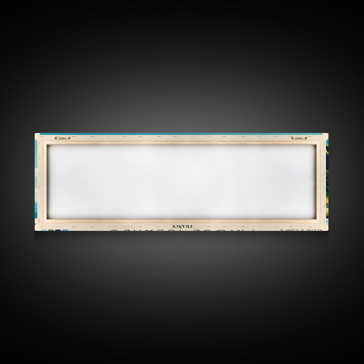 Frioul Islands, France Panoramic Beach Print, Vacation Gift, France Wall Art, Framed Canvas Print, Framed Beach Painting