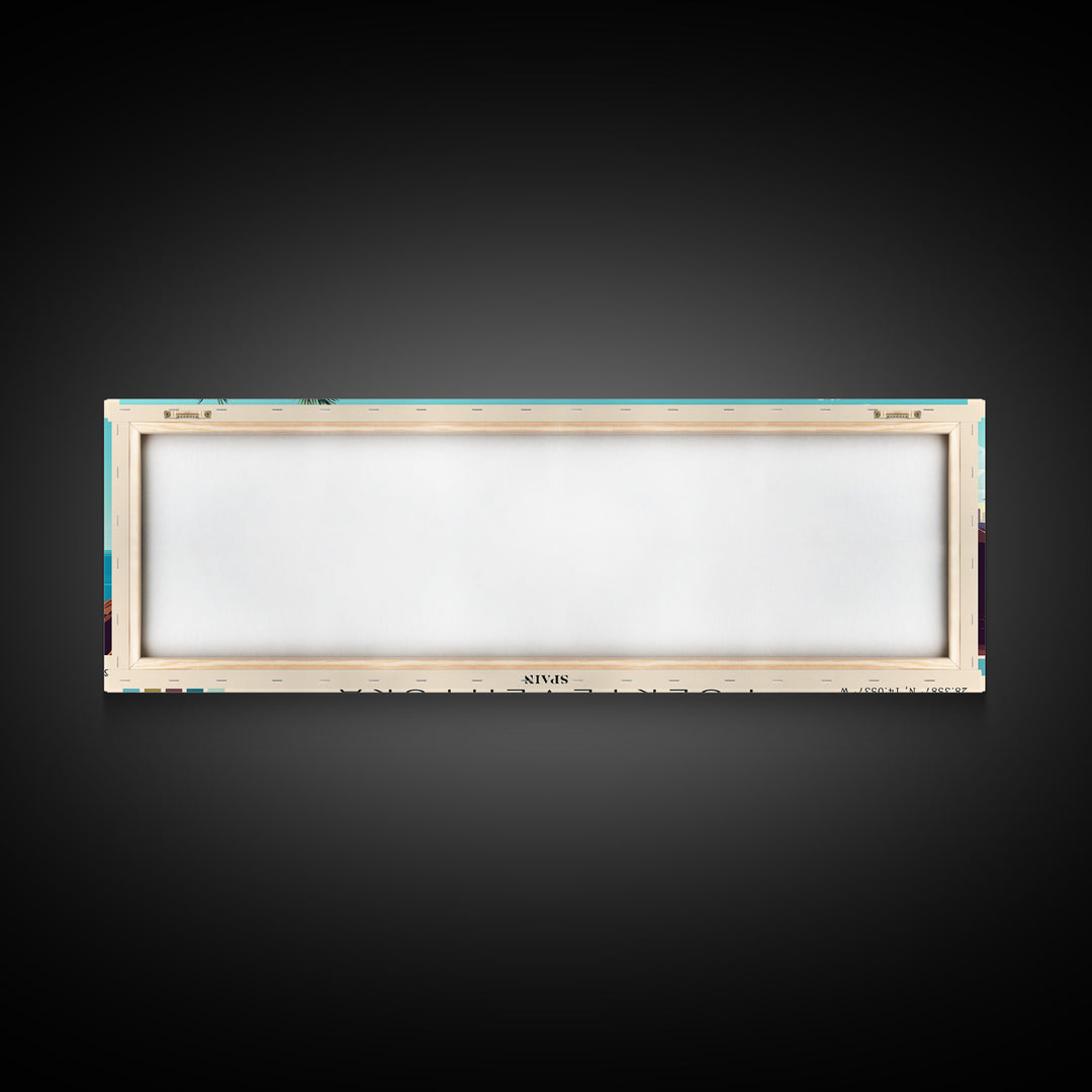 Fuerteventura, Spain Panoramic Print, Vacation Gift, Spain Wall Art, Vacation Wall Art, Vacatation Memories, Beach Decor, Beach Or Lakehouse Art