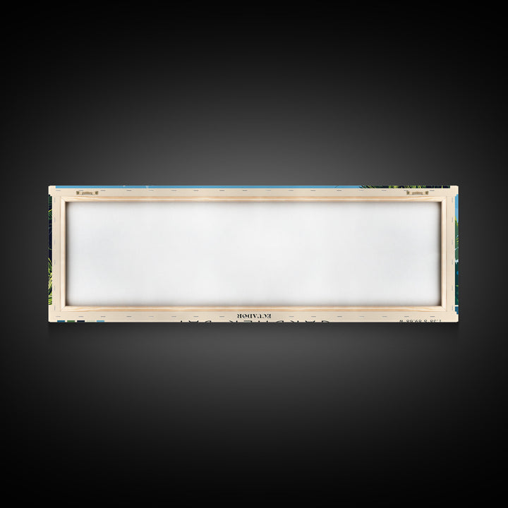 Gardner Bay, Ecuador Panoramic Beach Print, Vacation Gift, Ecuador Wall Art, Beach Painting, Beach Decor, Beach Painting