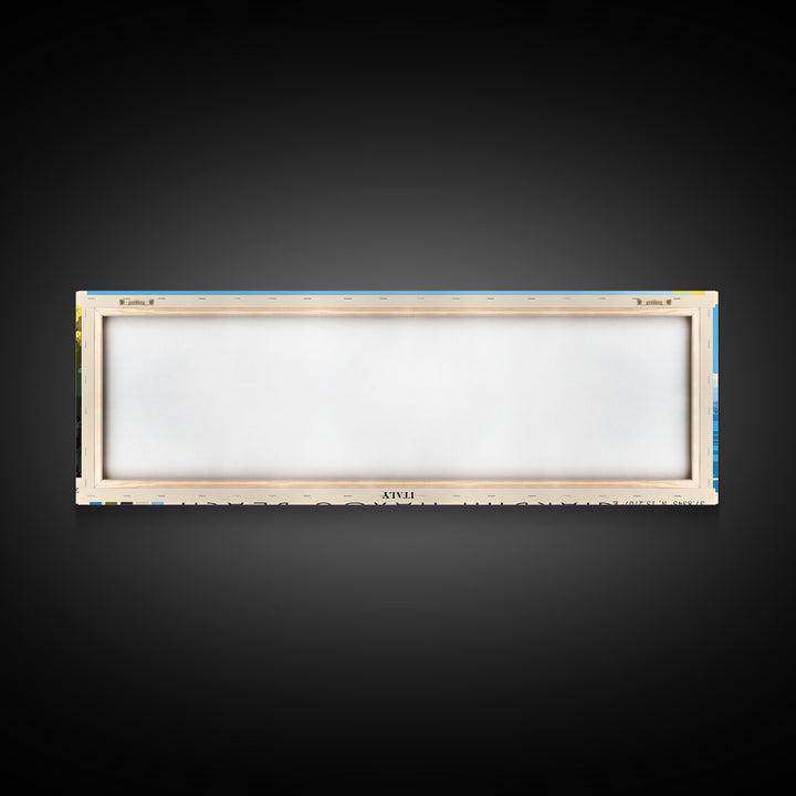 Giardini naxos beach, Italy Panoramic Print, Vacation Gift, Italy Wall Art, Beach Painting, Beach Decor, Beach Or Lakehouse Art