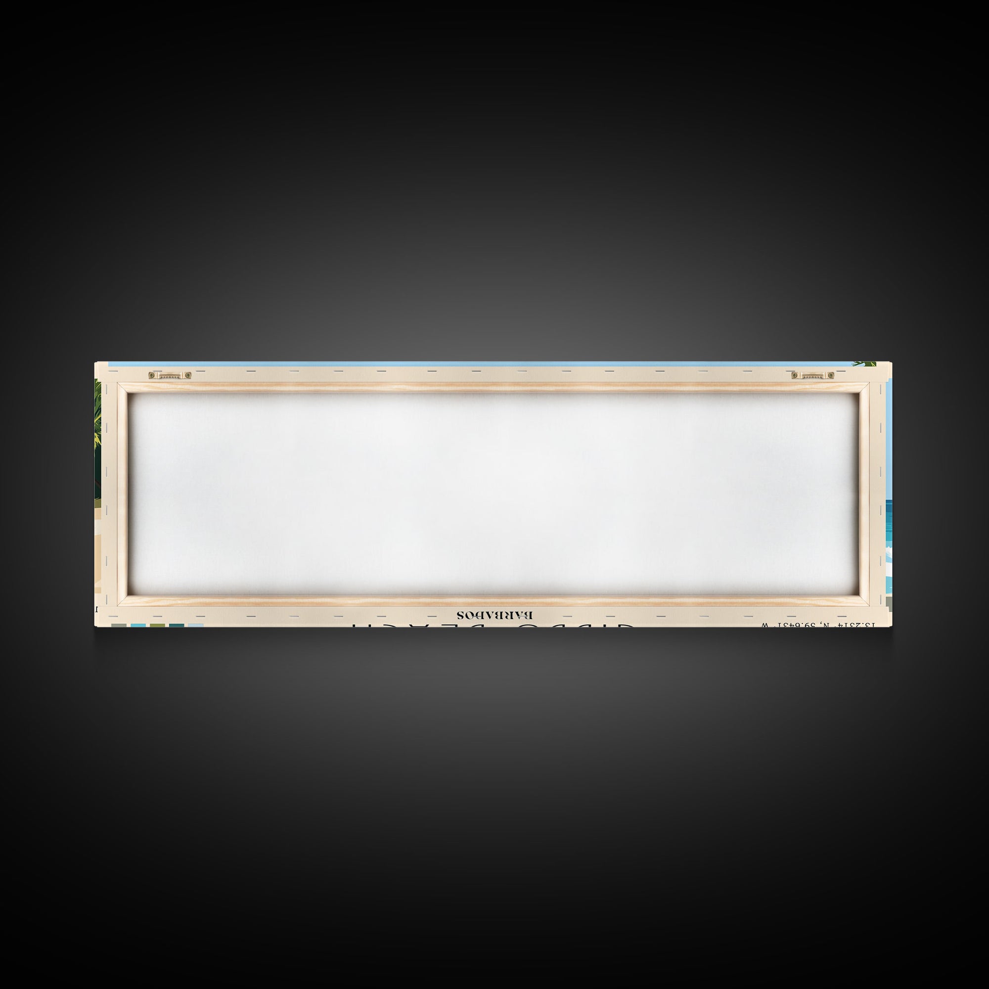 Gibbs Beach, Barbados Panoramic Beach Print, Vacation Gift, Barbados Wall Art, Beach Painting, Beach Decor, Beach Painting