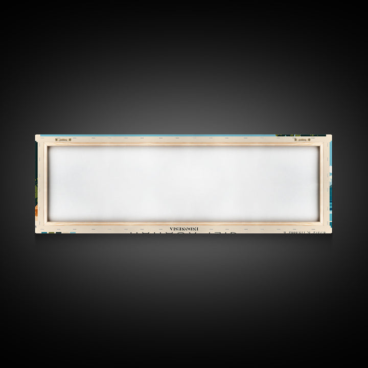 Gili Asahan, Indonesia Panoramic Print, Vacation Gift, Indonesia Wall Art, Vacation Wall Art, Vacatation Memories, Beach Decor, Beach Or Lakehouse Art