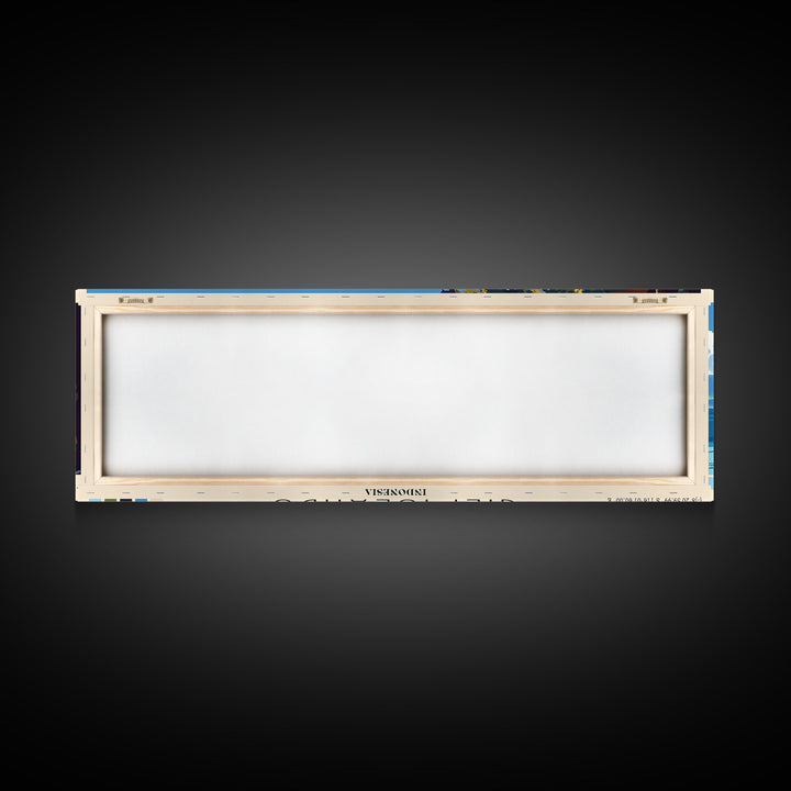 Gili Islands, Indonesia Panoramic Print, Vacation Gift, Indonesia Wall Art, Beach Painting, Beach Decor, Beach Or Lakehouse Art