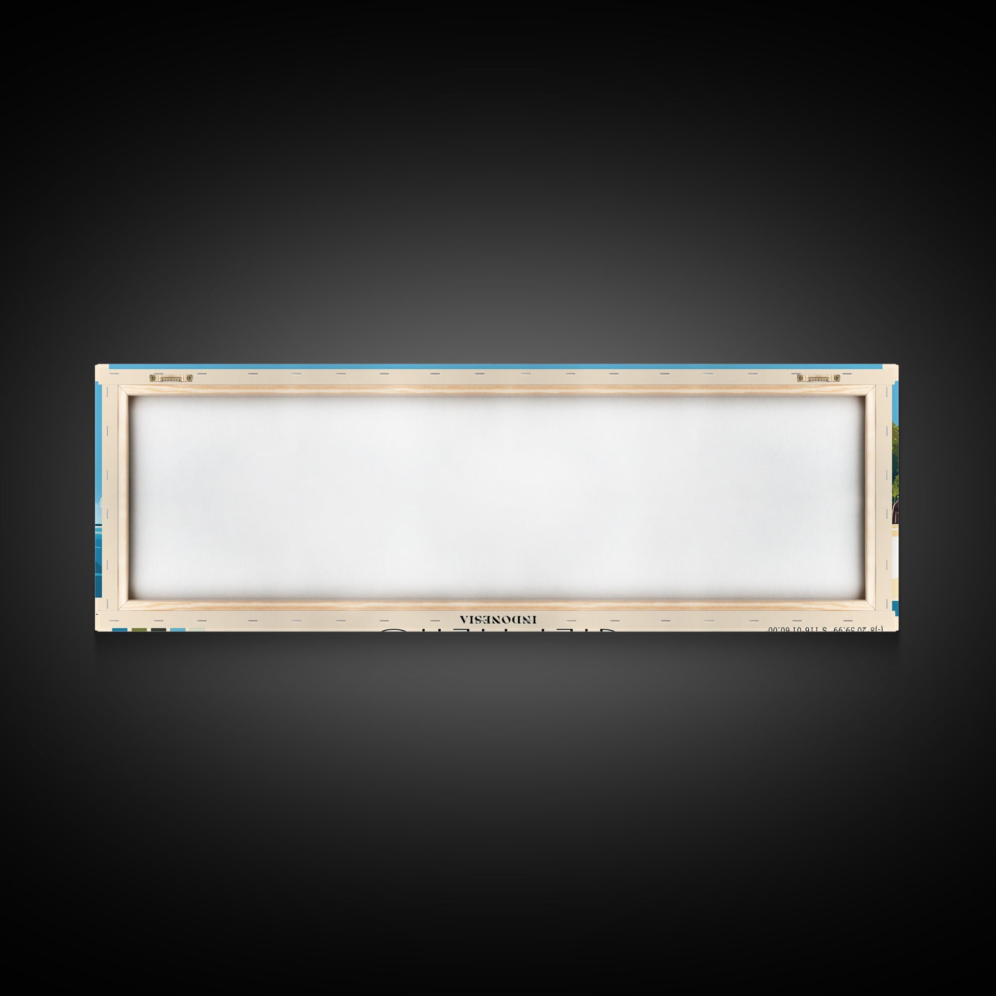 Gili Meno, Indonesia Panoramic Beach Print, Vacation Gift, Indonesia Wall Art, Beach Painting, Beach Decor, Beach Painting