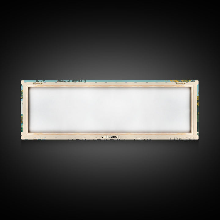 Gili Trawangan, Indonesia Panoramic Print, Vacation Gift, Indonesia Wall Art, Beach Painting, Beach Decor, Large Wall Art, Wood Frame Art