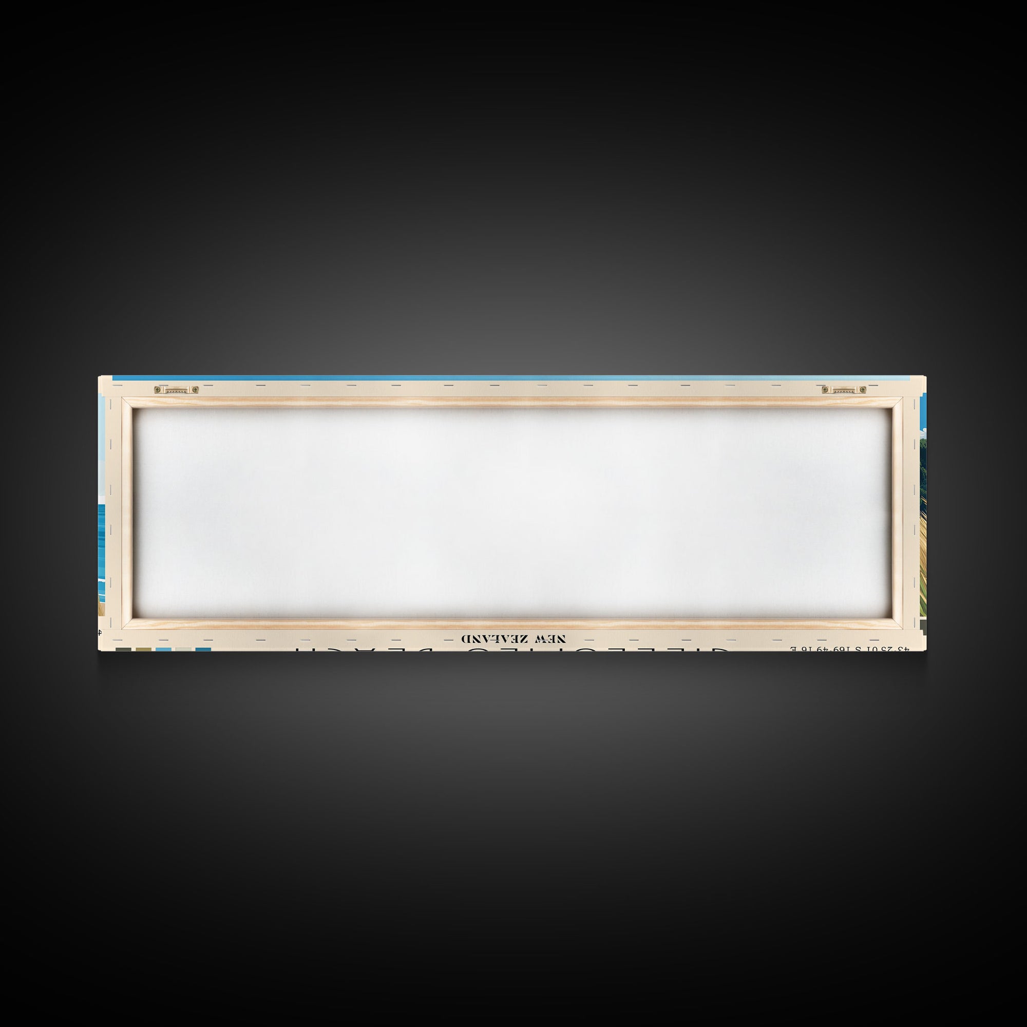 Gillespies Beach, New Zealand Panoramic Beach Print, Vacation Gift, New Zealand Wall Art, Framed Canvas Print, Framed Beach Painting