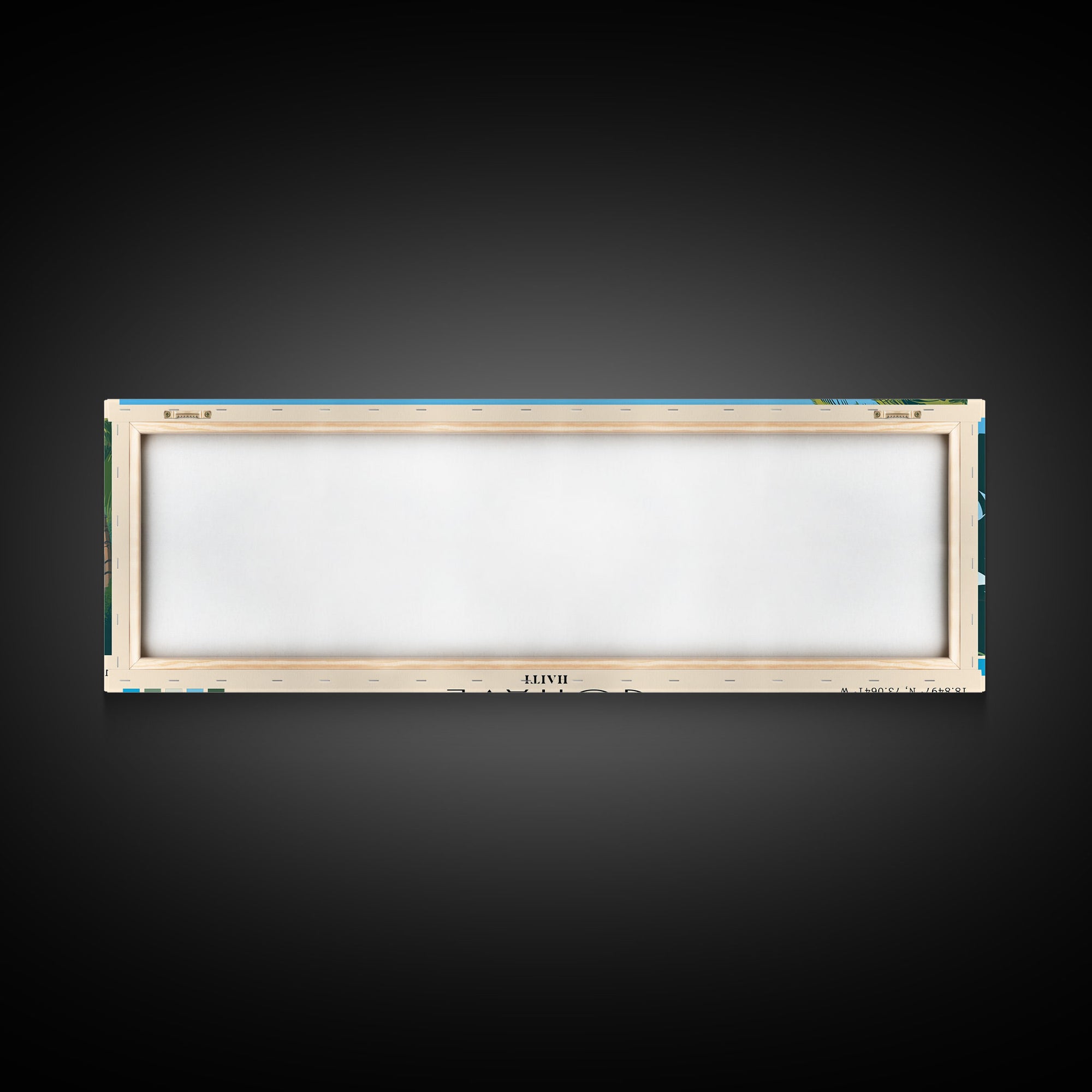 Gonâve, Haiti Panoramic Beach Print, Vacation Gift, Haiti Wall Art, Framed Canvas Print, Framed Beach Painting