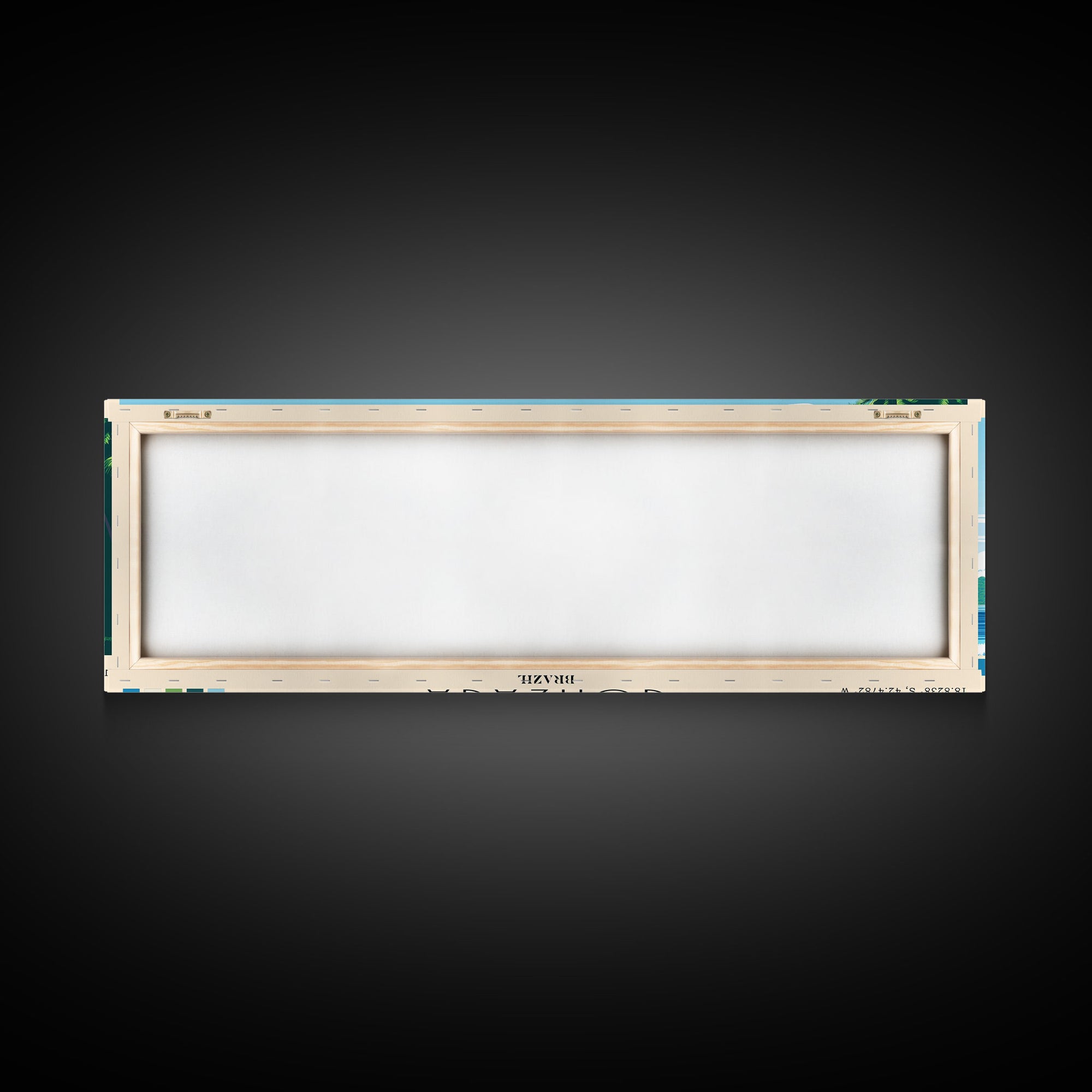 Gonzaga, Brazil Panoramic Print, Vacation Gift, Brazil Wall Art, Beach Painting, Beach Decor, Beach Or Lakehouse Art