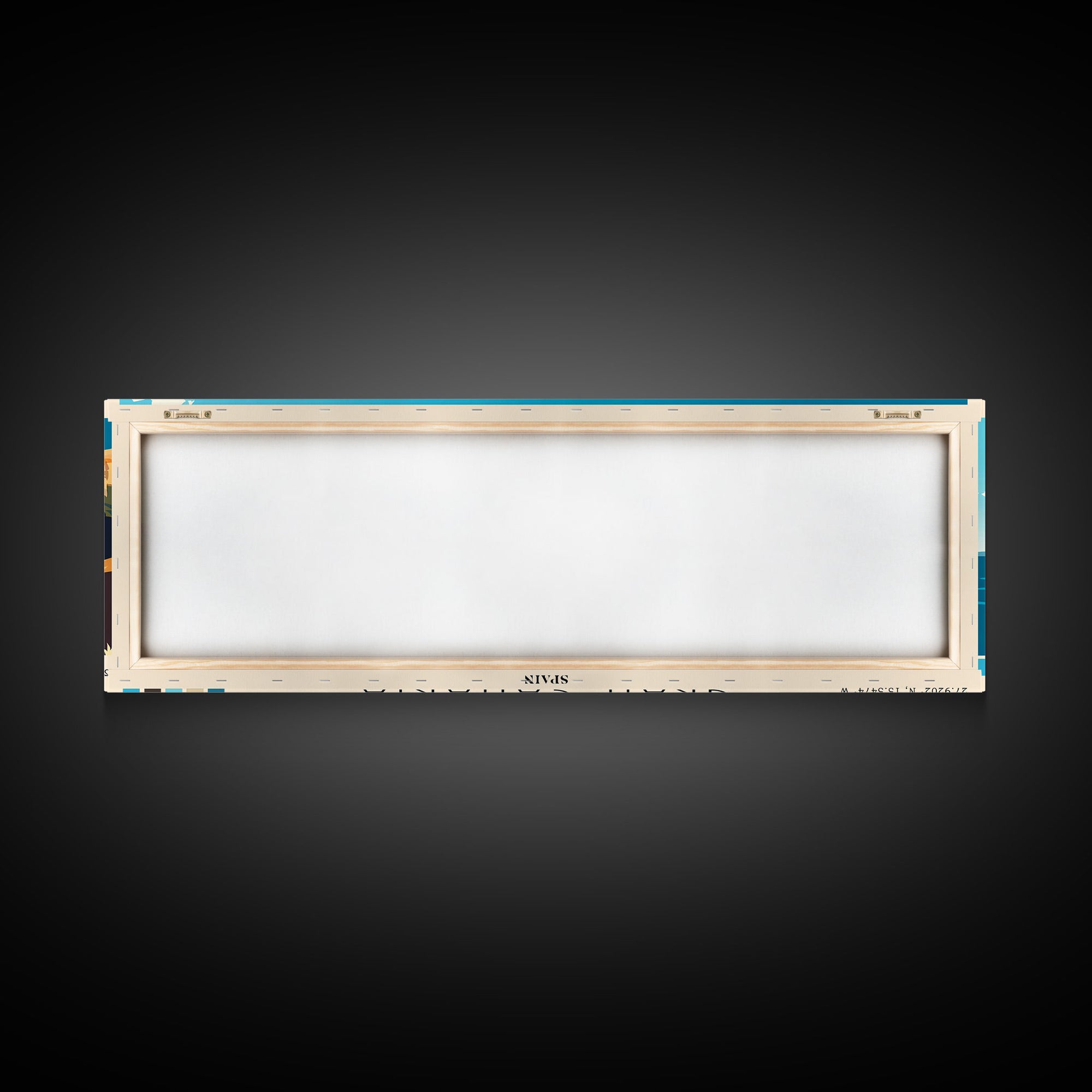 Gran Canaria, Spain Panoramic Print, Vacation Gift, Spain Wall Art, Beach Painting, Beach Decor, Beach Or Lakehouse Art