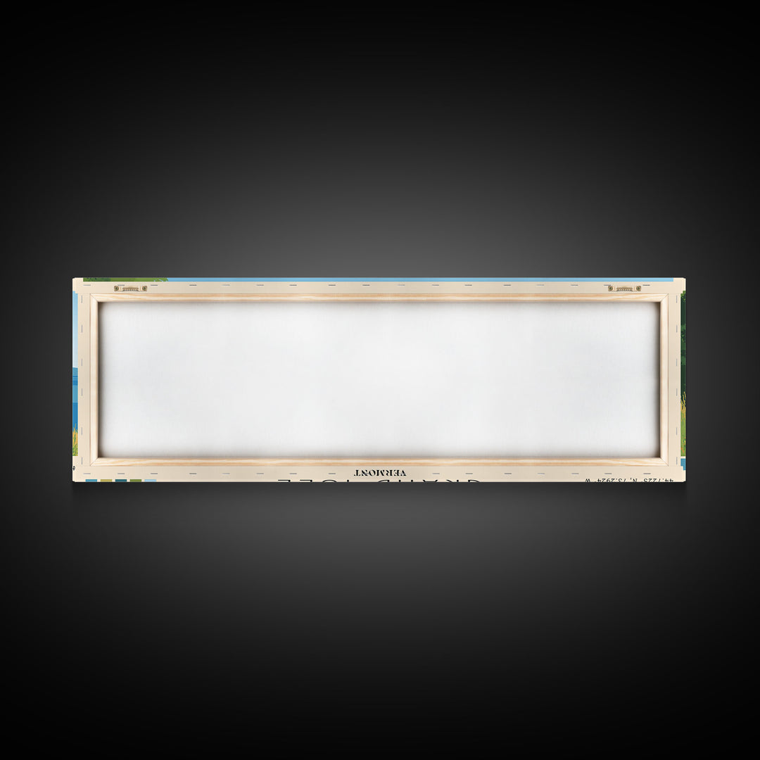 Grand Isle, Vermont Panoramic Print, Vacation Gift, Vermont Wall Art, Vacation Wall Art, Vacatation Memories, Beach Decor, Beach Or Lakehouse Art