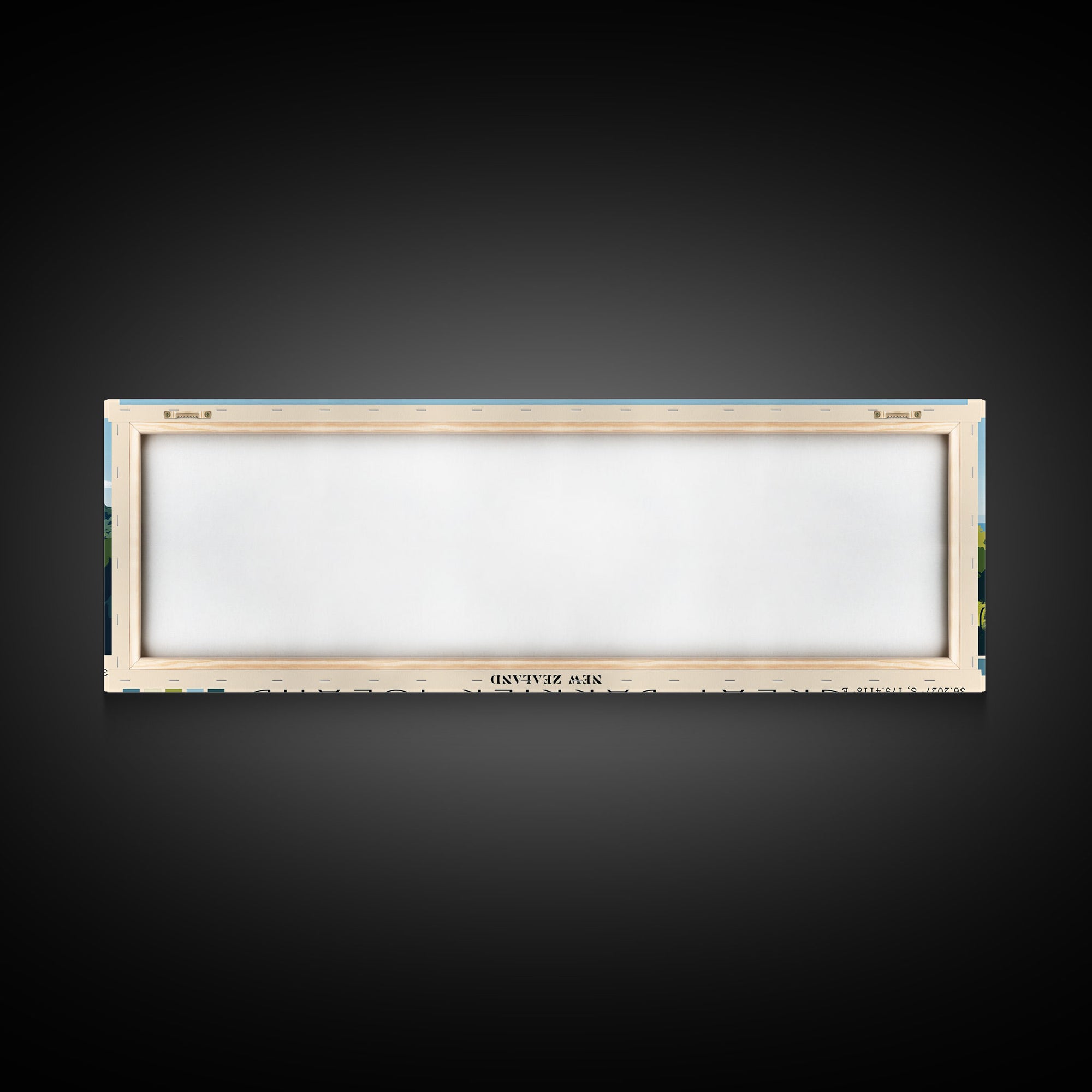 Great Barrier Island, New Zealand Panoramic Print, Vacation Gift, New Zealand Wall Art, Beach Painting, Beach Decor, Large Wall Art, Wood Frame Art