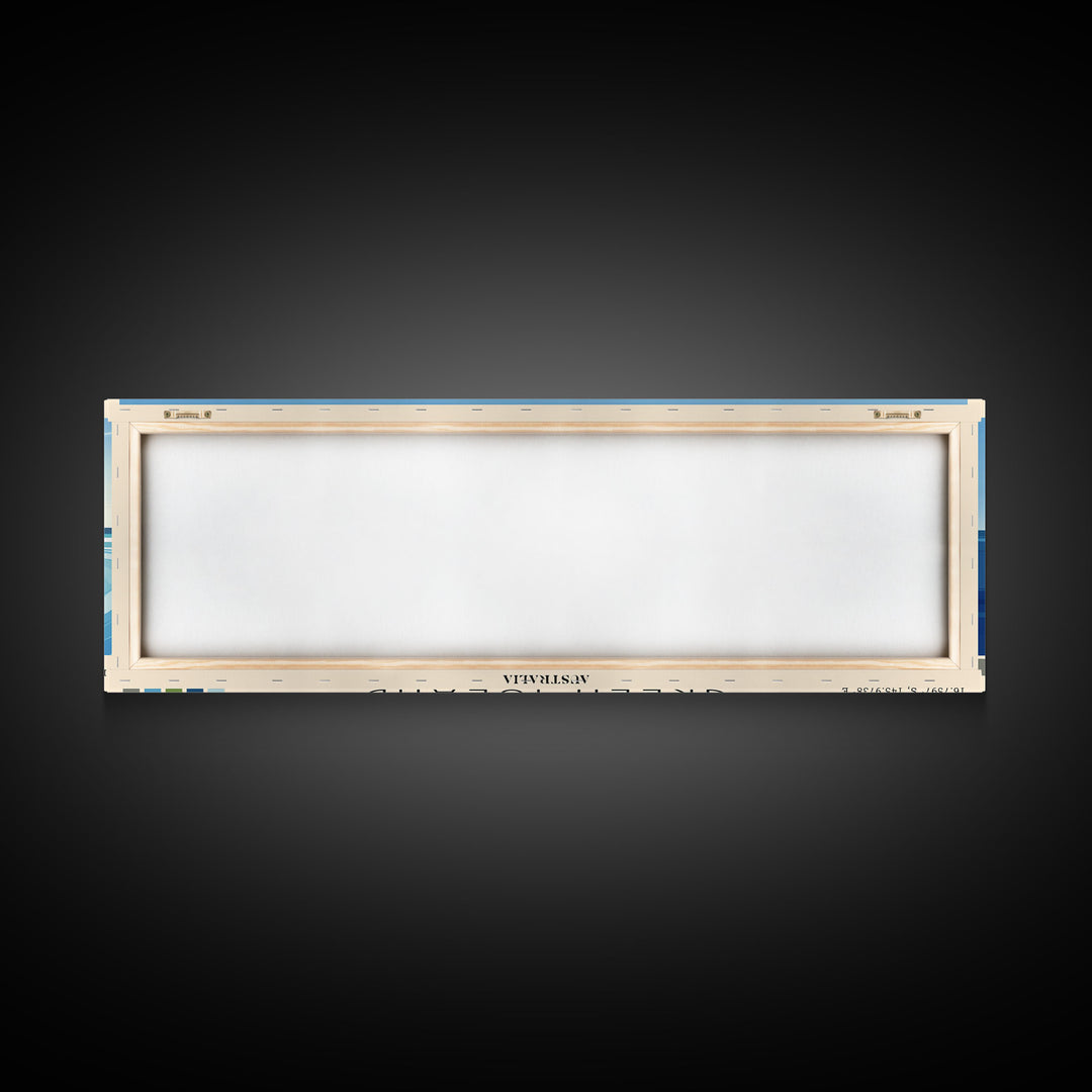 Green Island, Australia Panoramic Print, Vacation Gift, Australia Wall Art, Vacation Wall Art, Vacatation Memories, Beach Decor, Beach Or Lakehouse Art