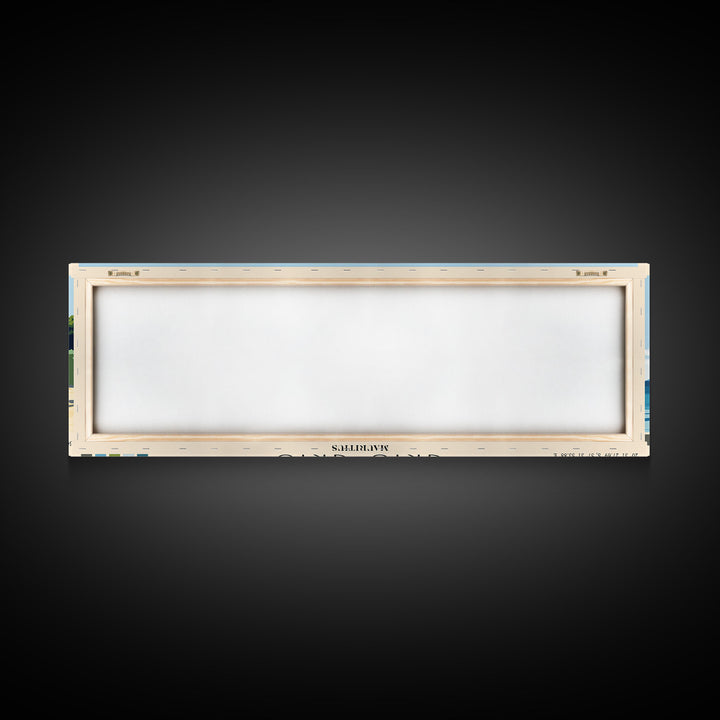 Gris Gris, Mauritius Panoramic Print, Vacation Gift, Mauritius Wall Art, Beach Painting, Beach Decor, Beach Or Lakehouse Art