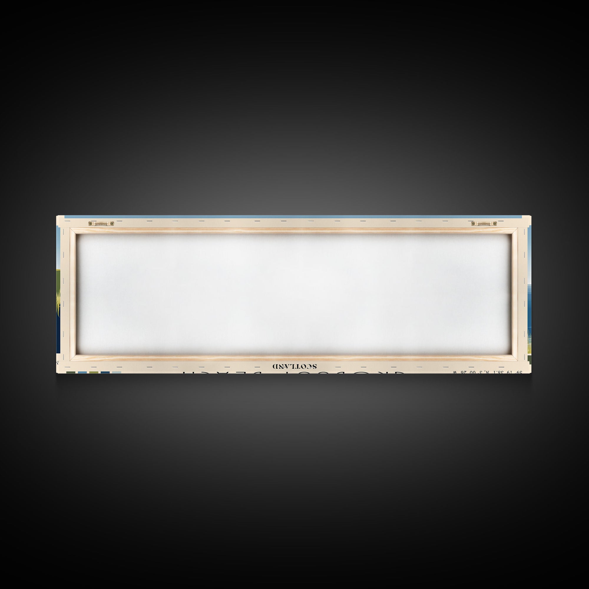 Grobust beach, Scotland Panoramic Beach Print, Vacation Gift, Scotland Wall Art, Beach Painting, Beach Decor, Beach Painting