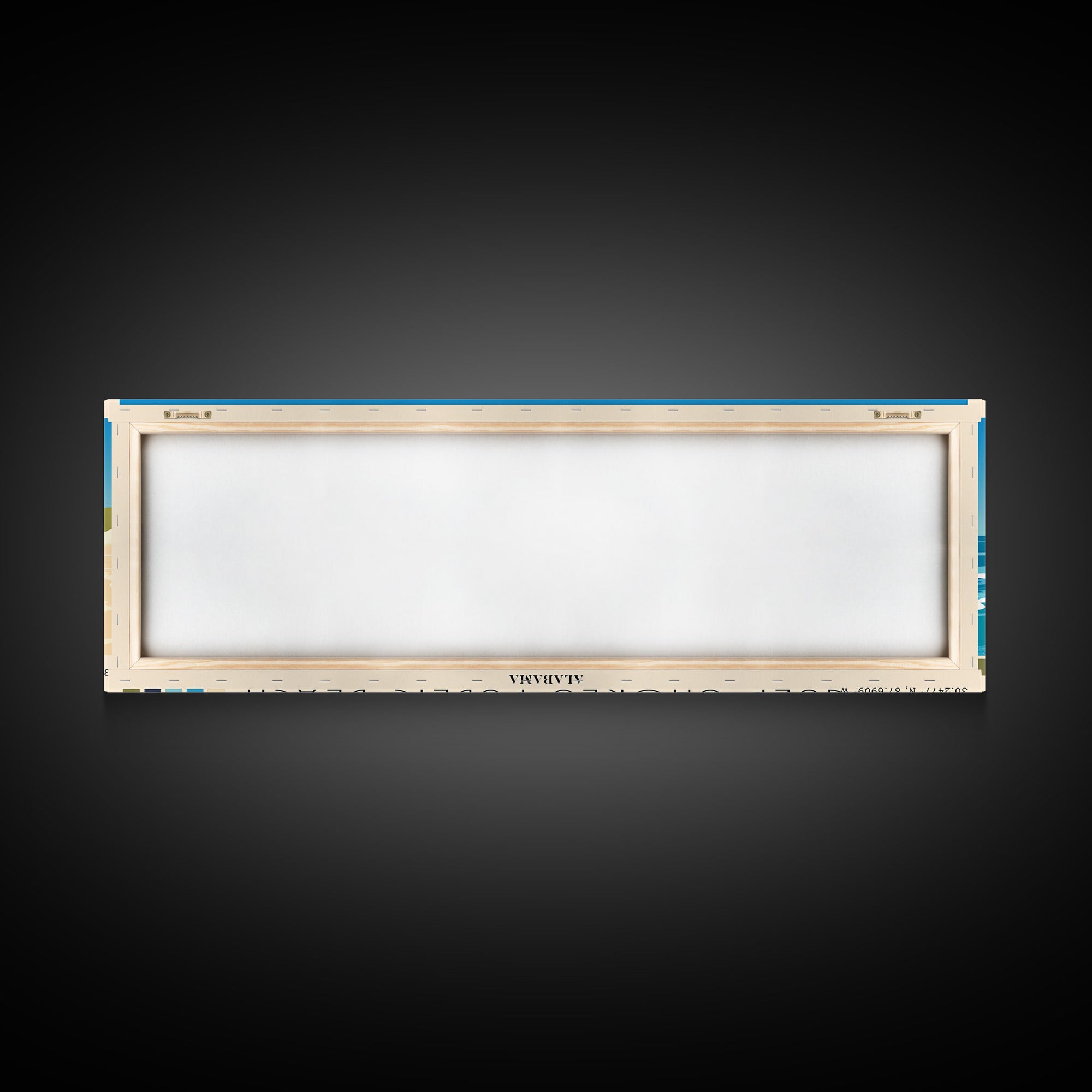 Gulf Shores Public Beach, Alabama Panoramic Beach Print, Vacation Gift, Alabama Wall Art, Beach Painting, Beach Decor, Beach Painting