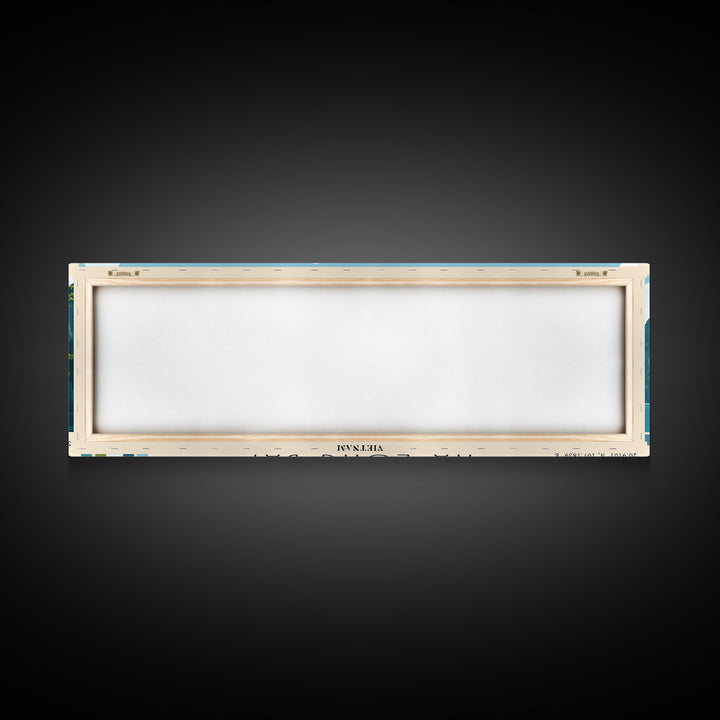 Ha Long Bay, Vietnam Panoramic Print, Vacation Gift, Vietnam Wall Art, Beach Painting, Beach Decor, Large Wall Art, Wood Frame Art