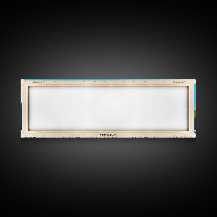 Hamilton Island, Australia Panoramic Beach Print, Vacation Gift, Australia Wall Art, Beach Painting, Beach Decor, Beach Painting