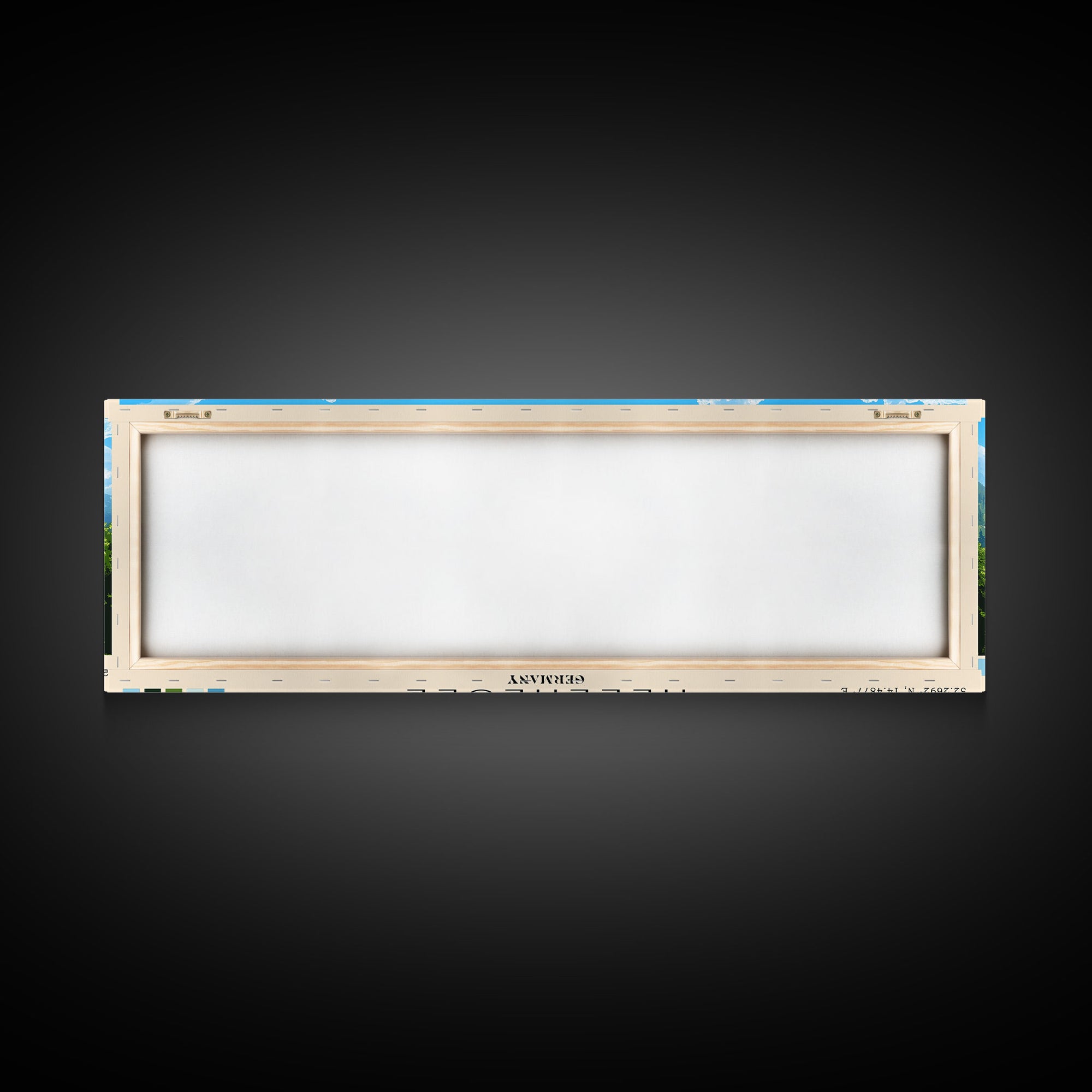 Helenesee, Germany Panoramic Print, Vacation Gift, Germany Wall Art, Beach Painting, Beach Decor, Large Wall Art, Wood Frame Art