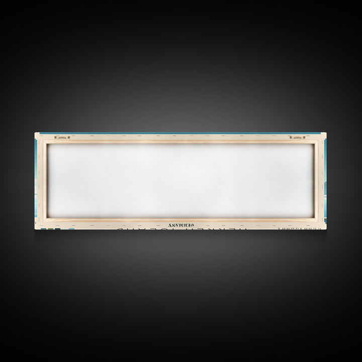 Herren Island, Germany Panoramic Beach Print, Vacation Gift, Germany Wall Art, Beach Painting, Beach Decor, Beach Painting