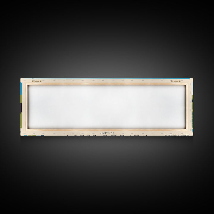 Hofsós Beach, Iceland Panoramic Print, Vacation Gift, Iceland Wall Art, Beach Painting, Beach Decor, Large Wall Art, Wood Frame Art