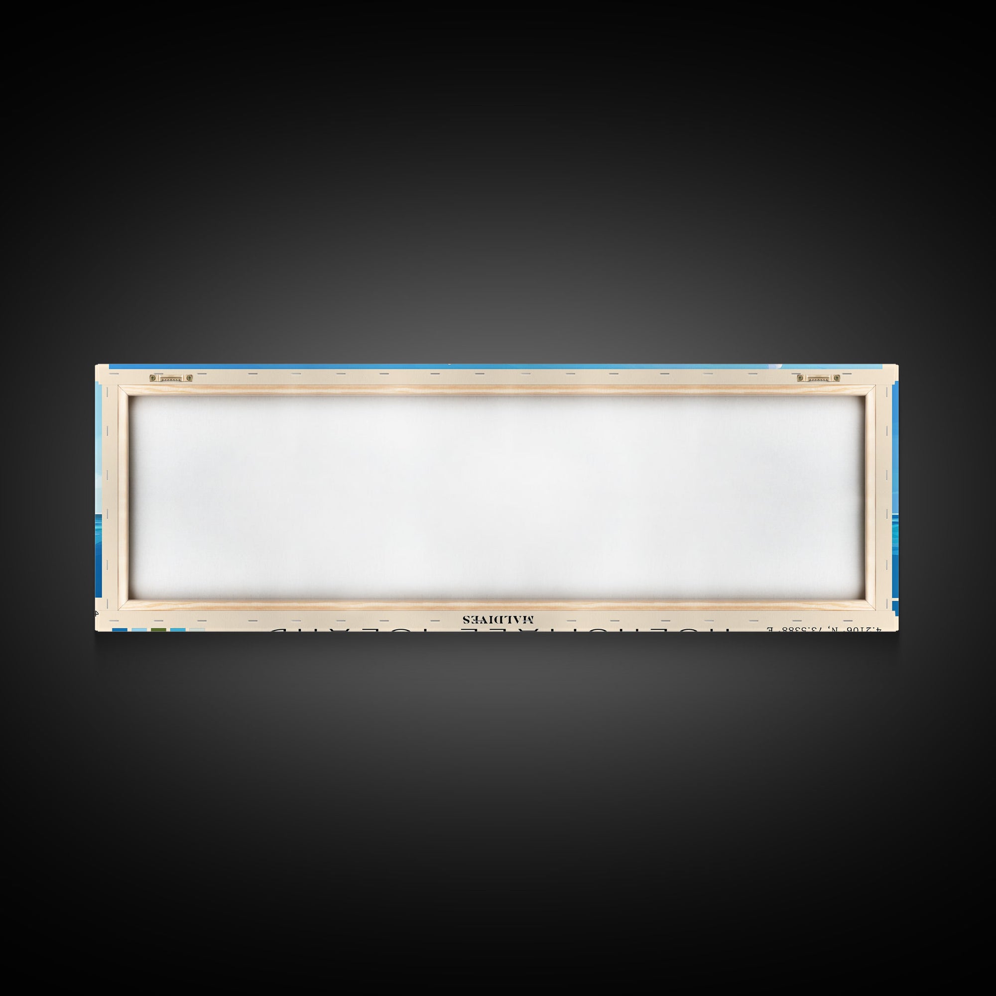 Hulhumale Island, Maldives Panoramic Beach Print, Vacation Gift, Maldives Wall Art, Framed Canvas Print, Framed Beach Painting