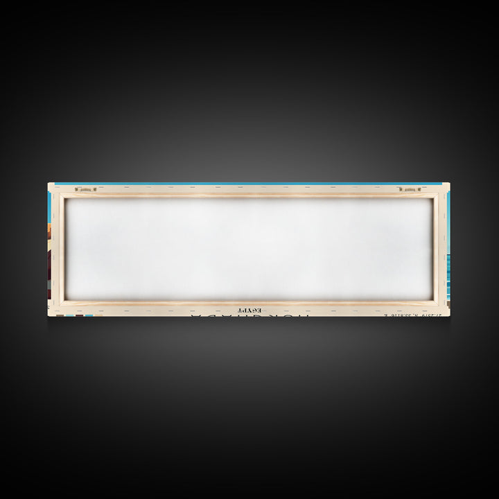 Hurghada, Egypt Panoramic Print, Vacation Gift, Egypt Wall Art, Beach Painting, Beach Decor, Beach Or Lakehouse Art