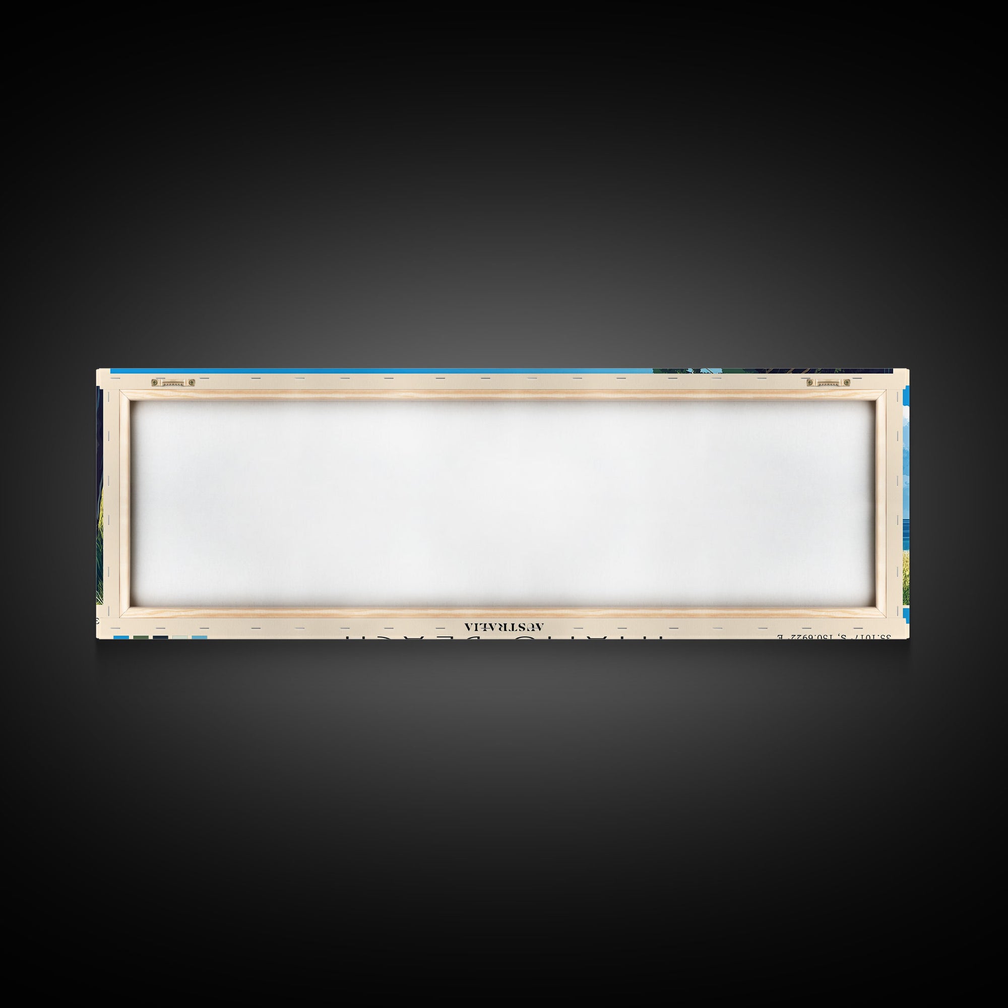 Hyams Beach, Australia Panoramic Print, Vacation Gift, Australia Wall Art, Beach Painting, Beach Decor, Large Wall Art, Wood Frame Art