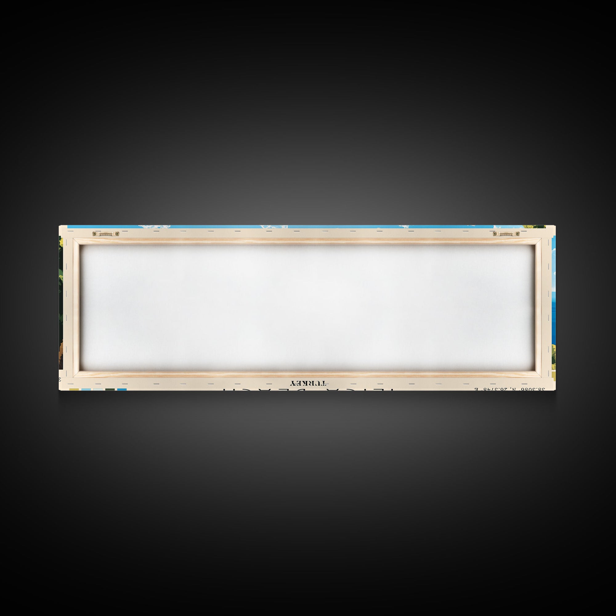 Ilıca Beach, Turkey Panoramic Print, Vacation Gift, Turkey Wall Art, Beach Painting, Beach Decor, Beach Or Lakehouse Art