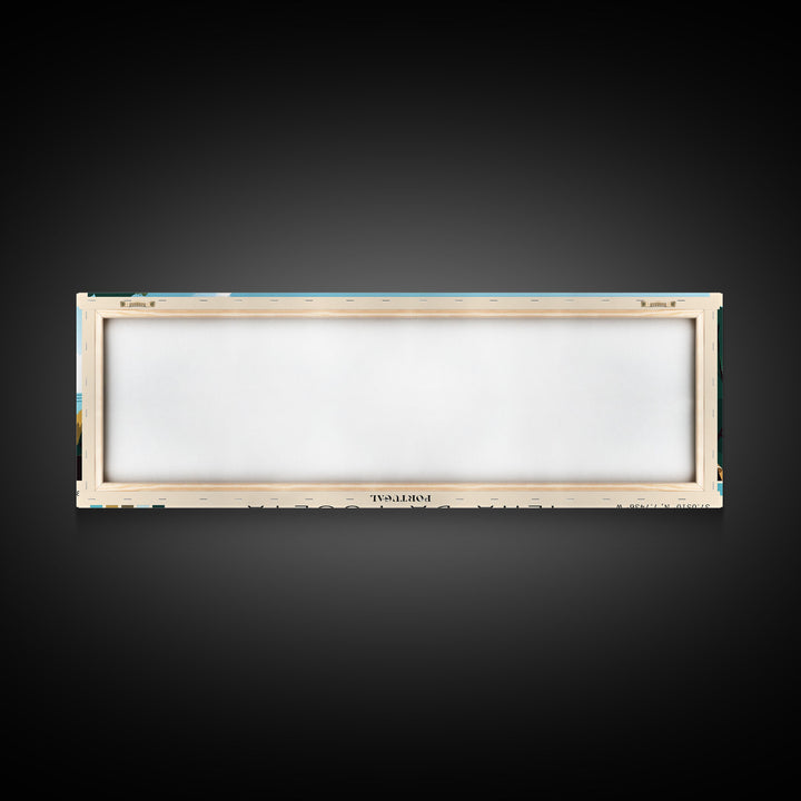 Ilha da Fuseta, Portugal Panoramic Print, Vacation Gift, Portugal Wall Art, Beach Painting, Beach Decor, Large Wall Art, Wood Frame Art