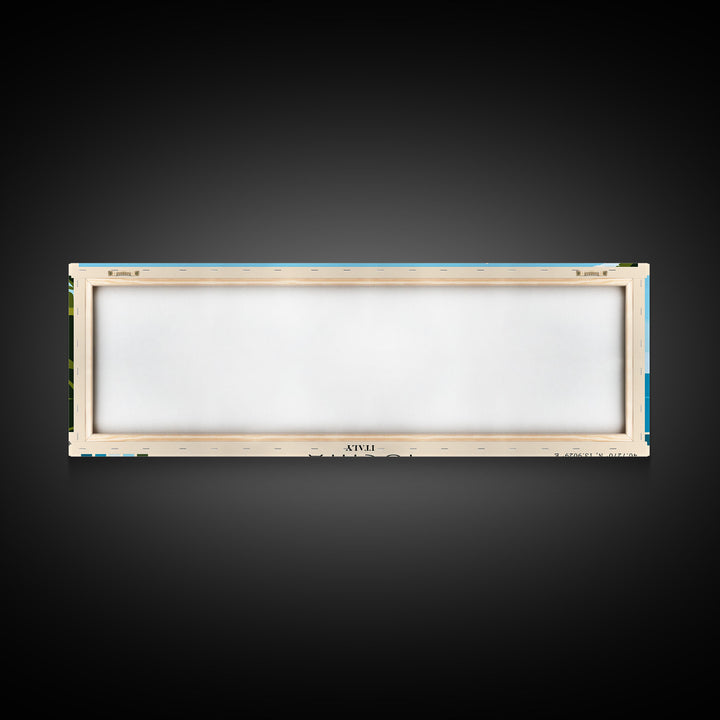 Ischia, Italy Panoramic Print, Vacation Gift, Italy Wall Art, Beach Painting, Beach Decor, Beach Or Lakehouse Art