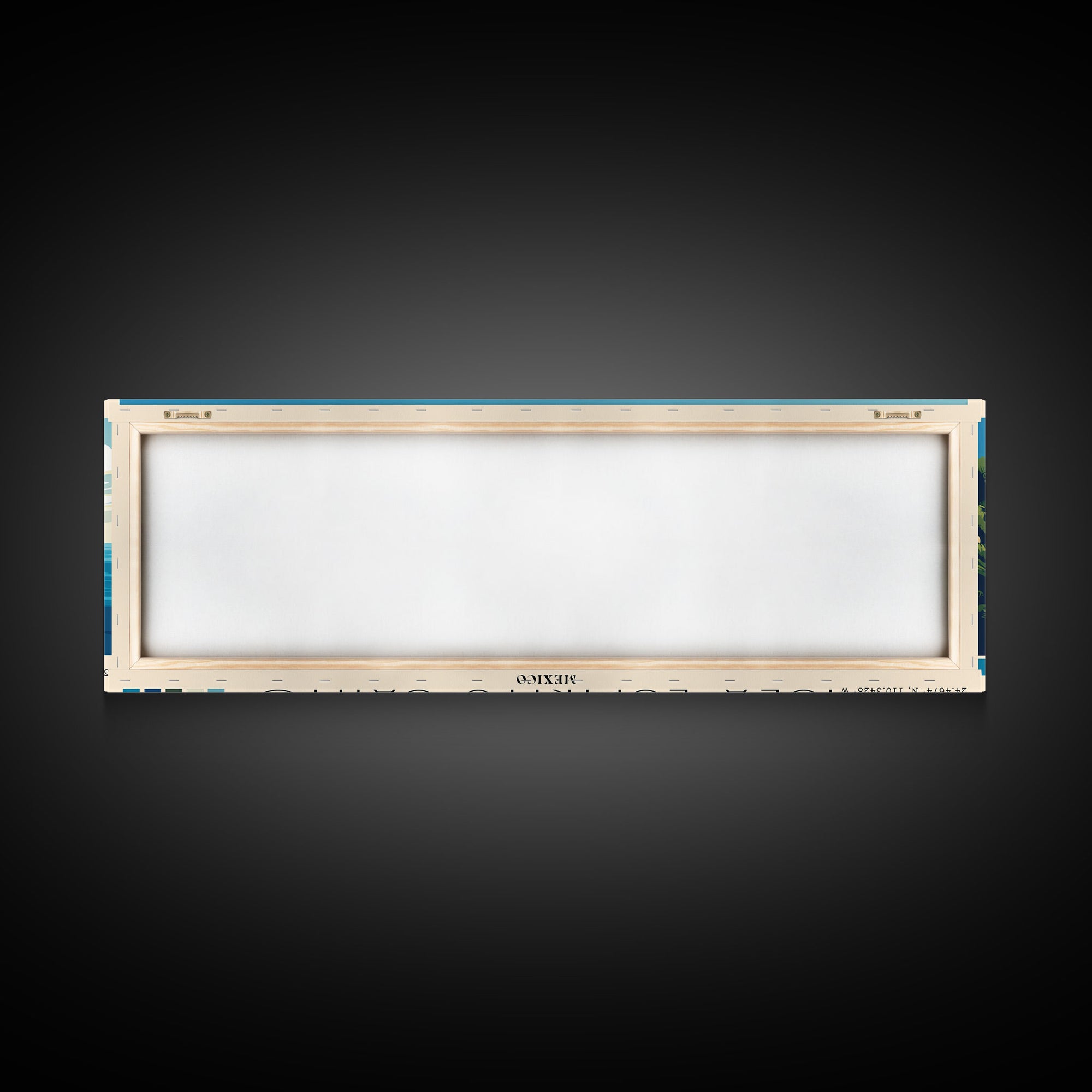 Isla Espíritu Santo, Mexico Panoramic Beach Print, Vacation Gift, Mexico Wall Art, Framed Canvas Print, Framed Beach Painting