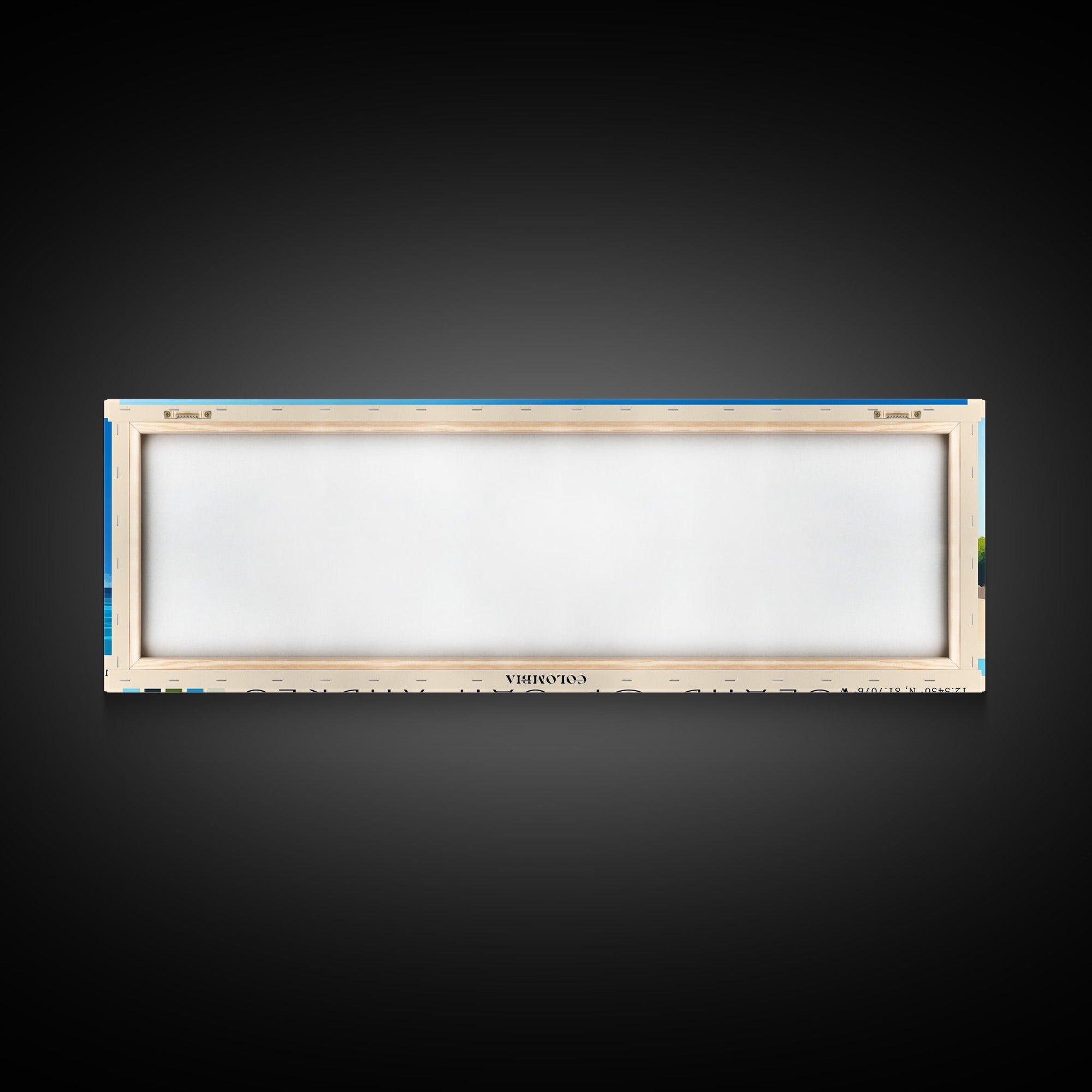 Island of San Andres, Colombia Panoramic Print, Vacation Gift, Colombia Wall Art, Vacation Wall Art, Vacatation Memories, Beach Decor, Beach Or Lakehouse Art