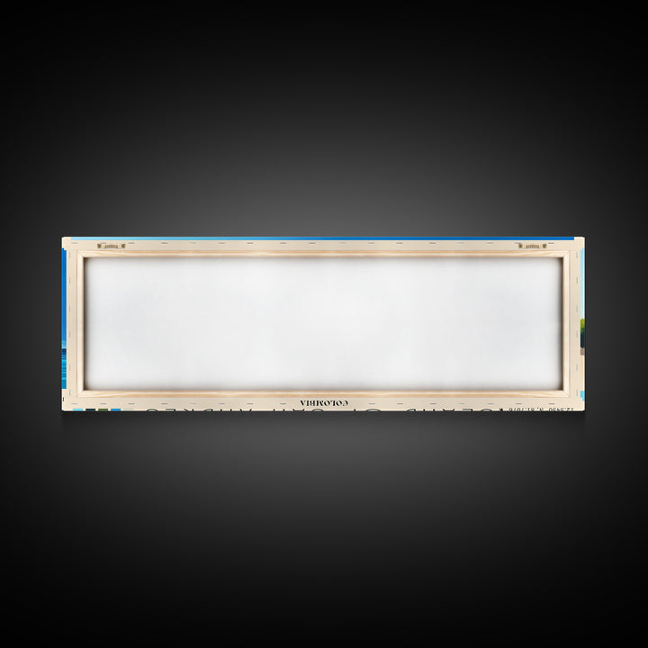 Island of San Andres, Colombia Panoramic Print, Vacation Gift, Colombia Wall Art, Vacation Wall Art, Vacatation Memories, Beach Decor, Beach Or Lakehouse Art