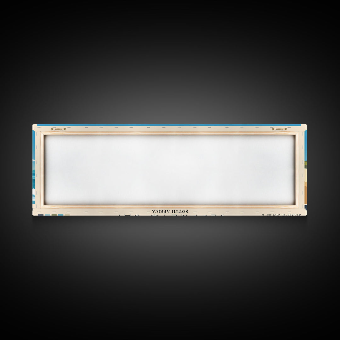 Jeffreys Bay, South Africa Panoramic Beach Print, Vacation Gift, South Africa Wall Art, Beach Painting, Beach Decor, Beach Painting