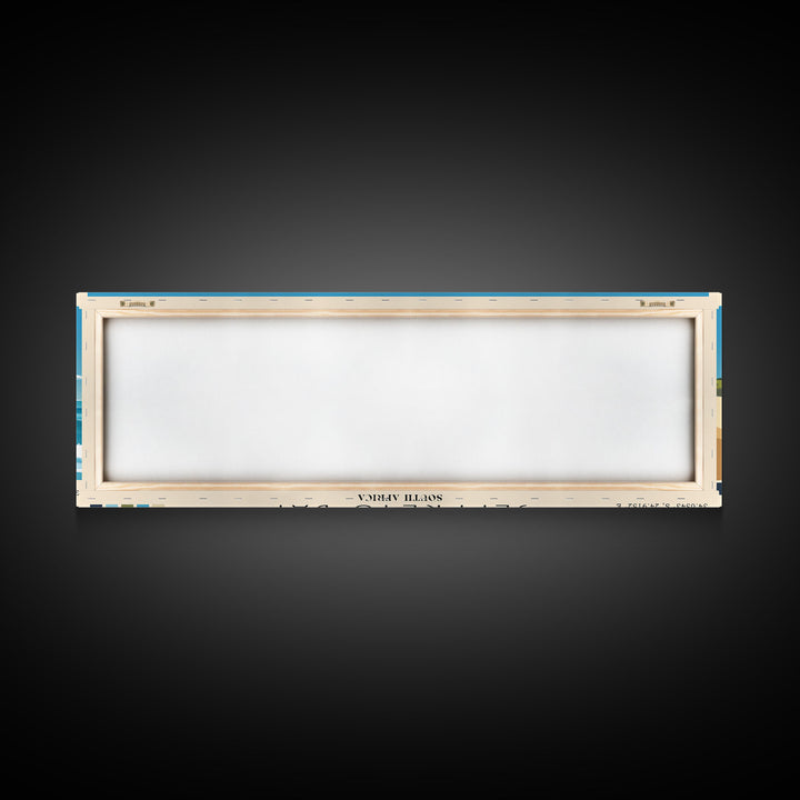 Jeffreys Bay, South Africa Panoramic Beach Print, Vacation Gift, South Africa Wall Art, Beach Painting, Beach Decor, Beach Painting