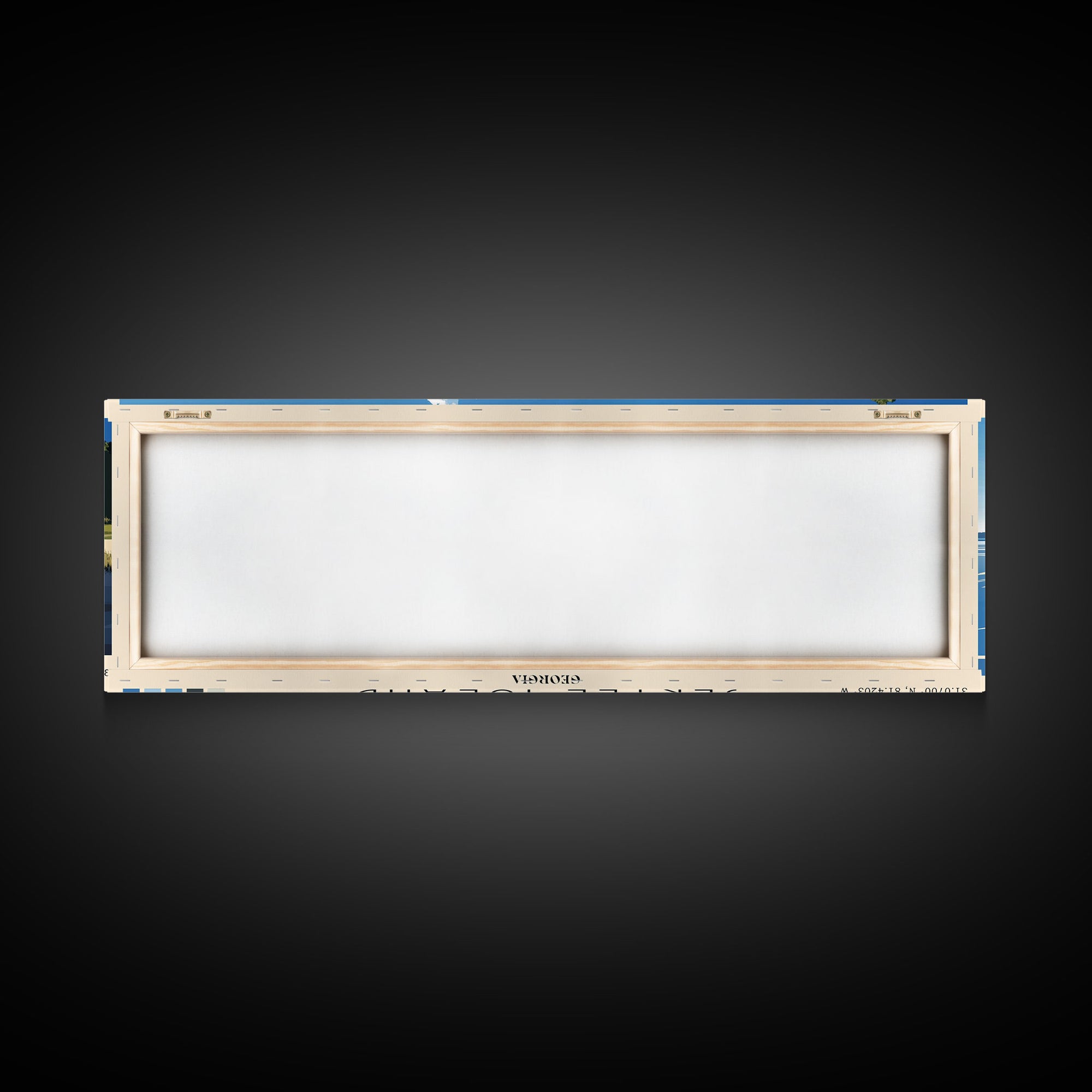 Jekyll Island, Georgia Panoramic Print, Vacation Gift, Georgia Wall Art, Beach Painting, Beach Decor, Large Wall Art, Wood Frame Art