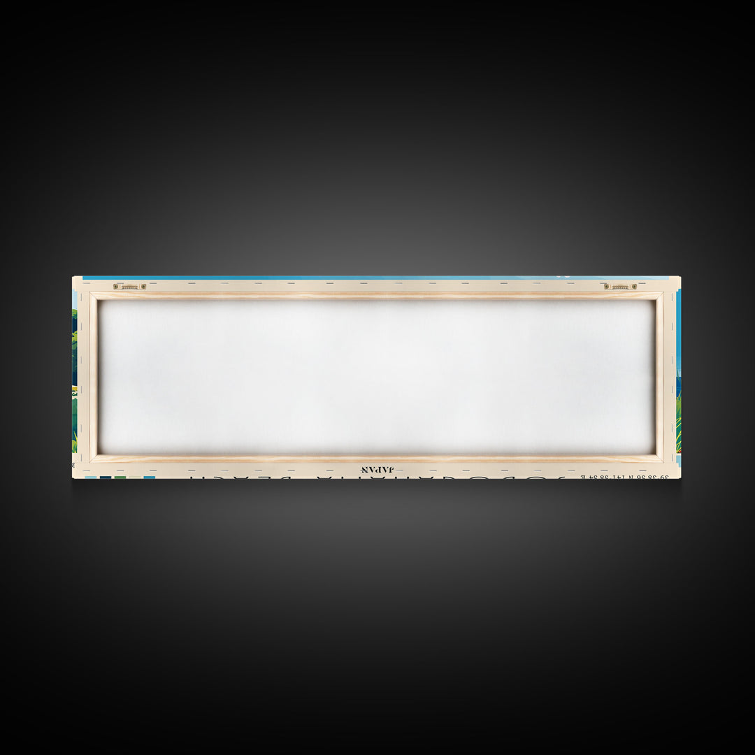 Jodogahama Beach, Japan Panoramic Print, Vacation Gift, Japan Wall Art, Vacation Wall Art, Vacatation Memories, Beach Decor, Beach Or Lakehouse Art