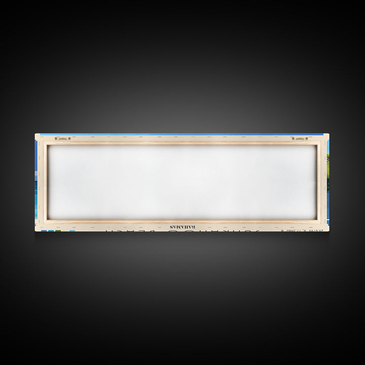 Junkanoo Beach, Bahamas Panoramic Print, Vacation Gift, Bahamas Wall Art, Vacation Wall Art, Vacatation Memories, Beach Decor, Beach Or Lakehouse Art