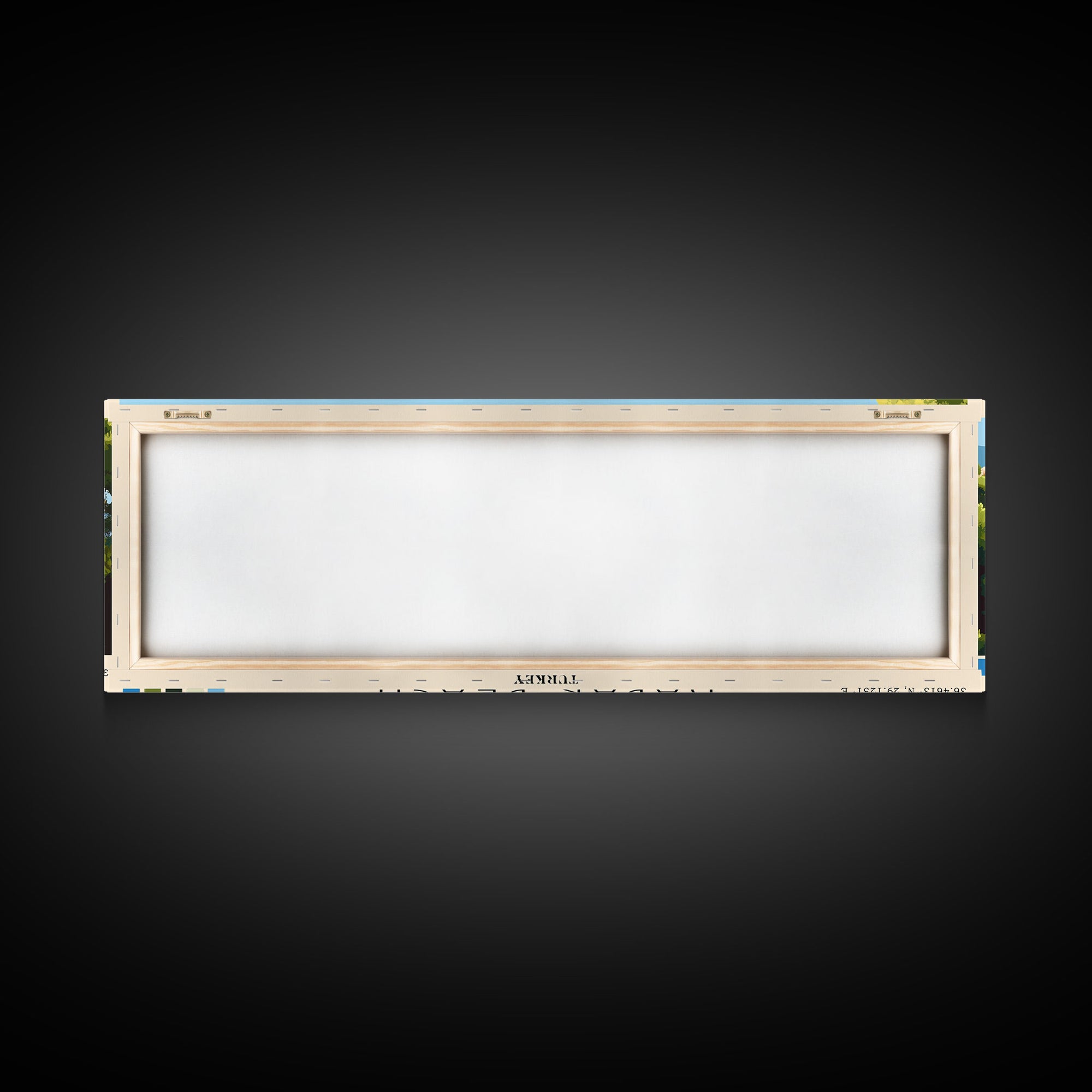 Kabak Beach, Turkey Panoramic Print, Vacation Gift, Turkey Wall Art, Beach Painting, Beach Decor, Beach Or Lakehouse Art