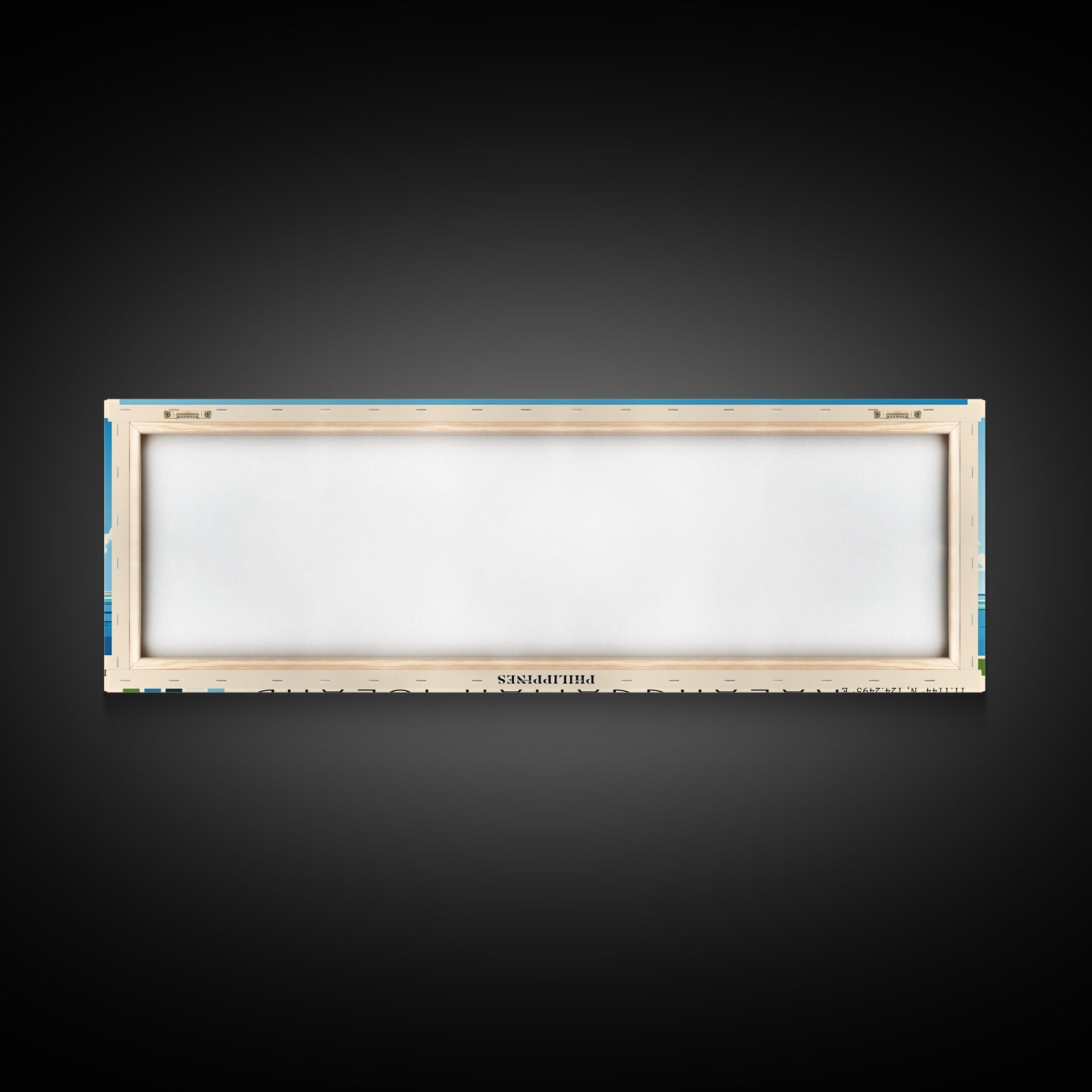 Kalanggaman Island, Philippines Panoramic Beach Print, Vacation Gift, Philippines Wall Art, Framed Canvas Print, Framed Beach Painting