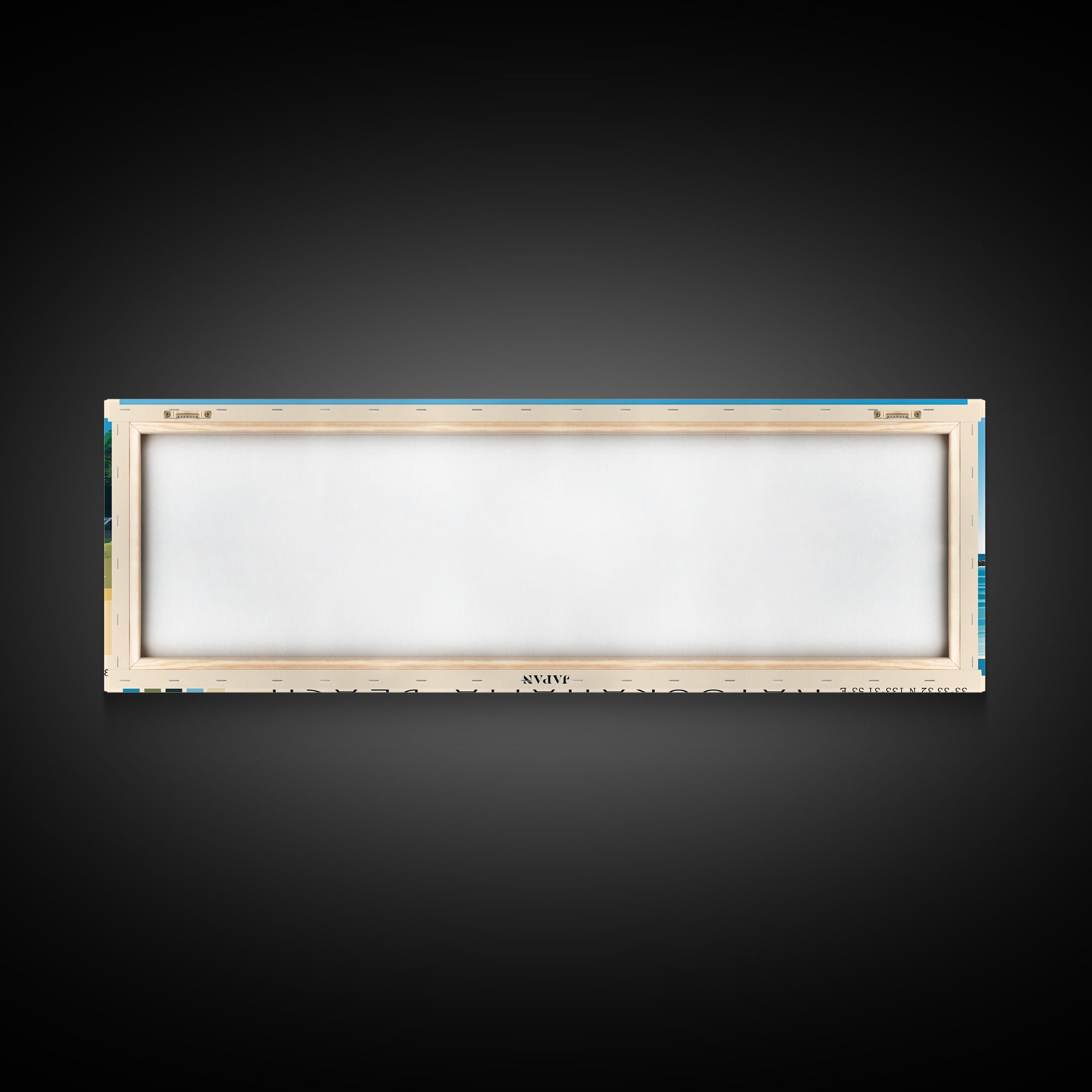 Katsurahama Beach, Japan Panoramic Beach Print, Vacation Gift, Japan Wall Art, Framed Canvas Print, Framed Beach Painting